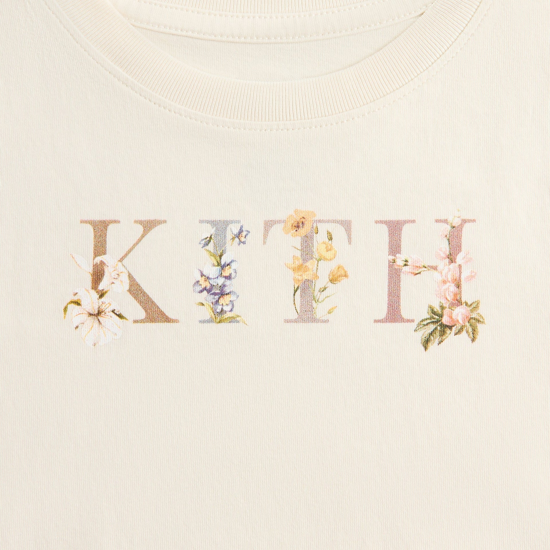 Kith Kids Floral Kith Graphic Tee - Sandrift