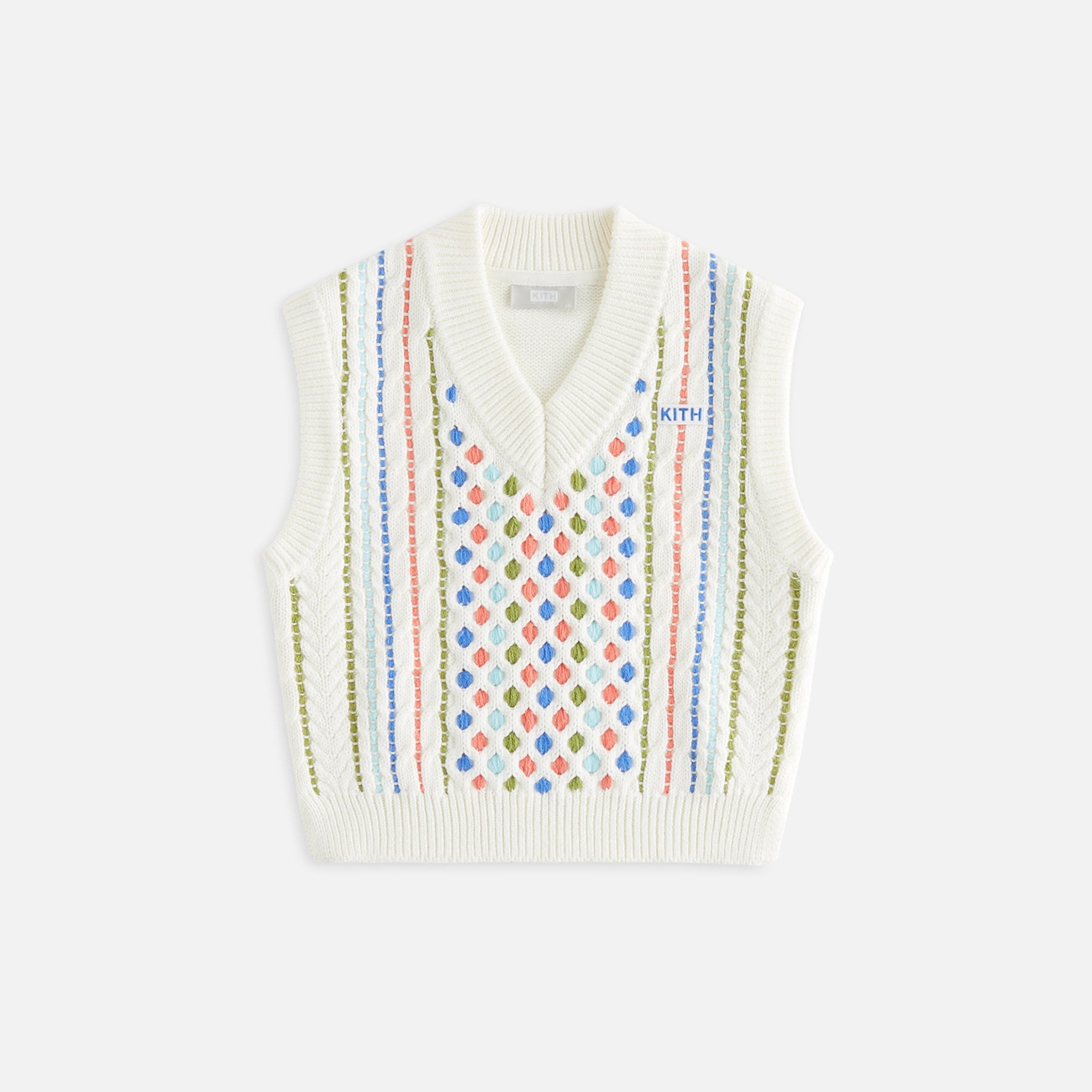 Kith Kids Novelty Cable Knit Vest - Sandrift