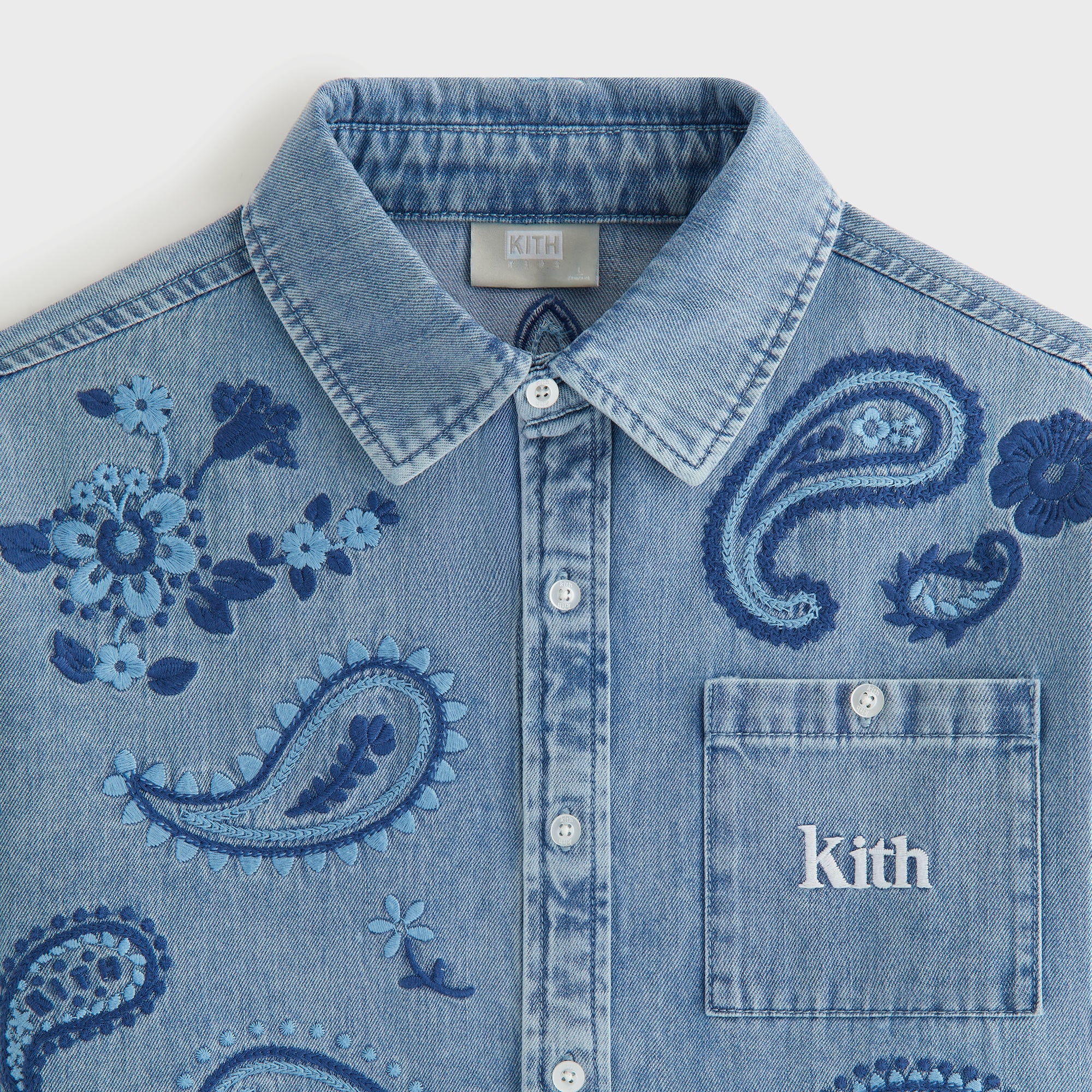 Kith x Otakara NYC Denim Apollo Shirt Light Indigo Men's