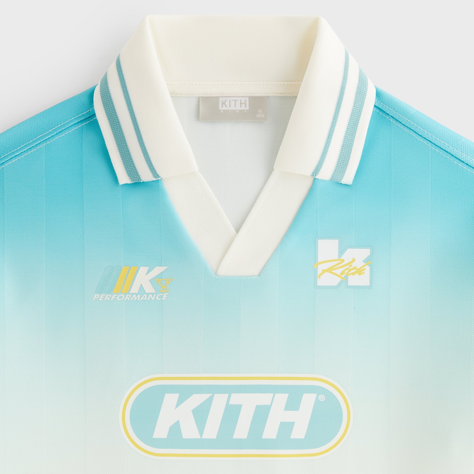 Kith Kids Gradient Soccer Polo - Dusty Aqua – Kith Europe