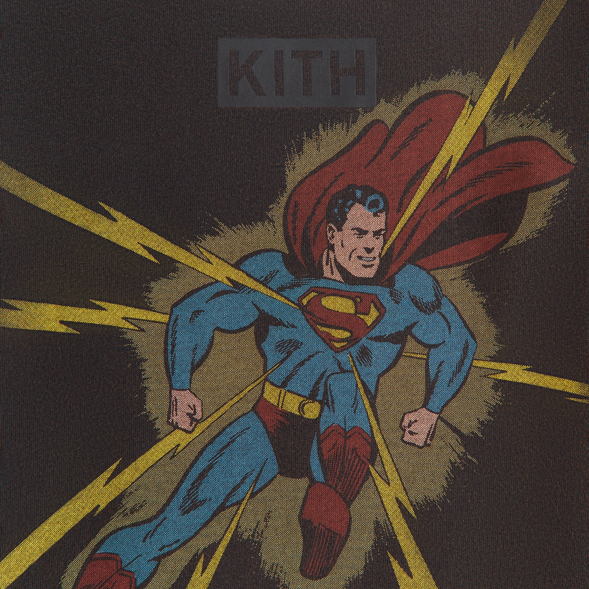 Kith Superman Lightning Vintage Tee L Kith Superman Lightning Vintage Tee L