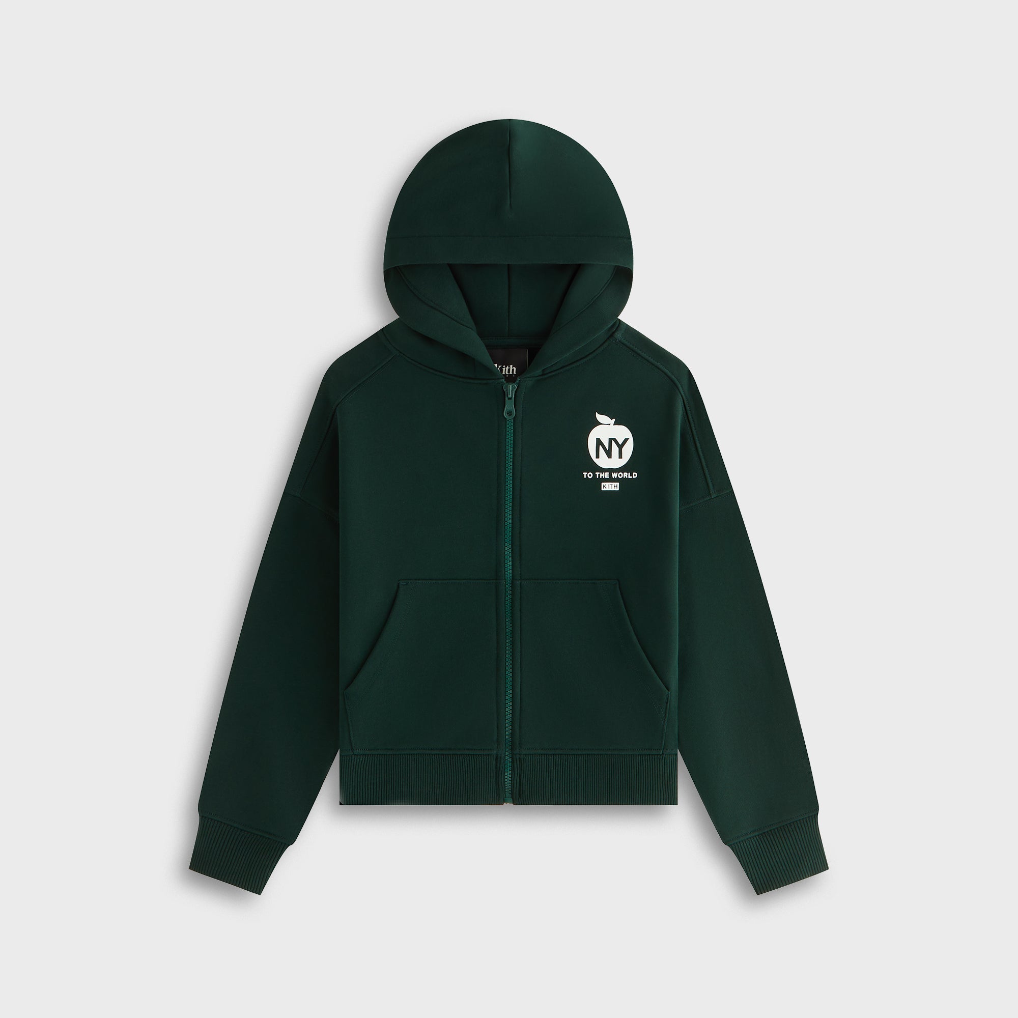 Kith Kids Logo Zip Nelson Hoodie - Stadium – Kith Europe