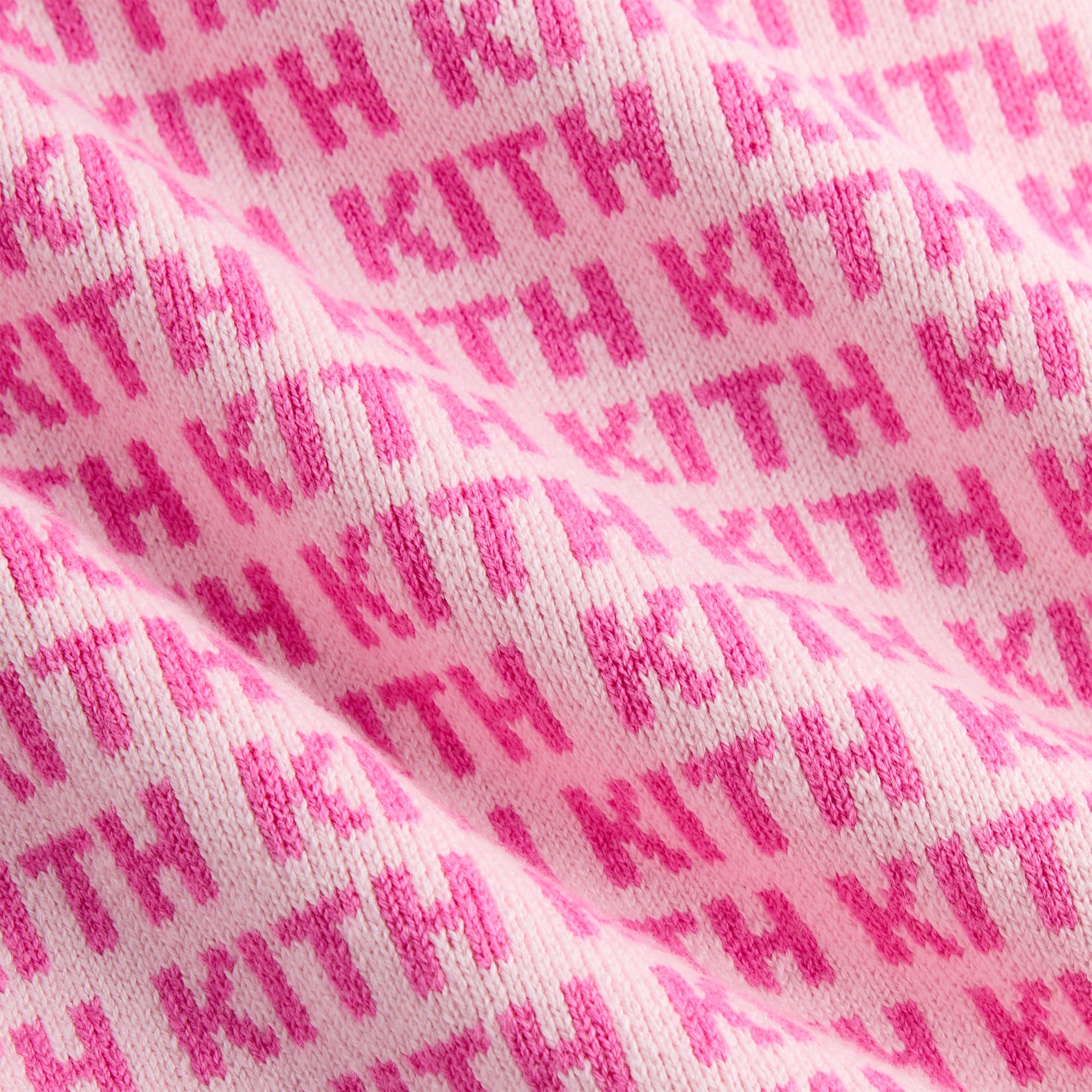 Kith Kids Cropped Monogram Jacquard Teagan Polo - Bubble