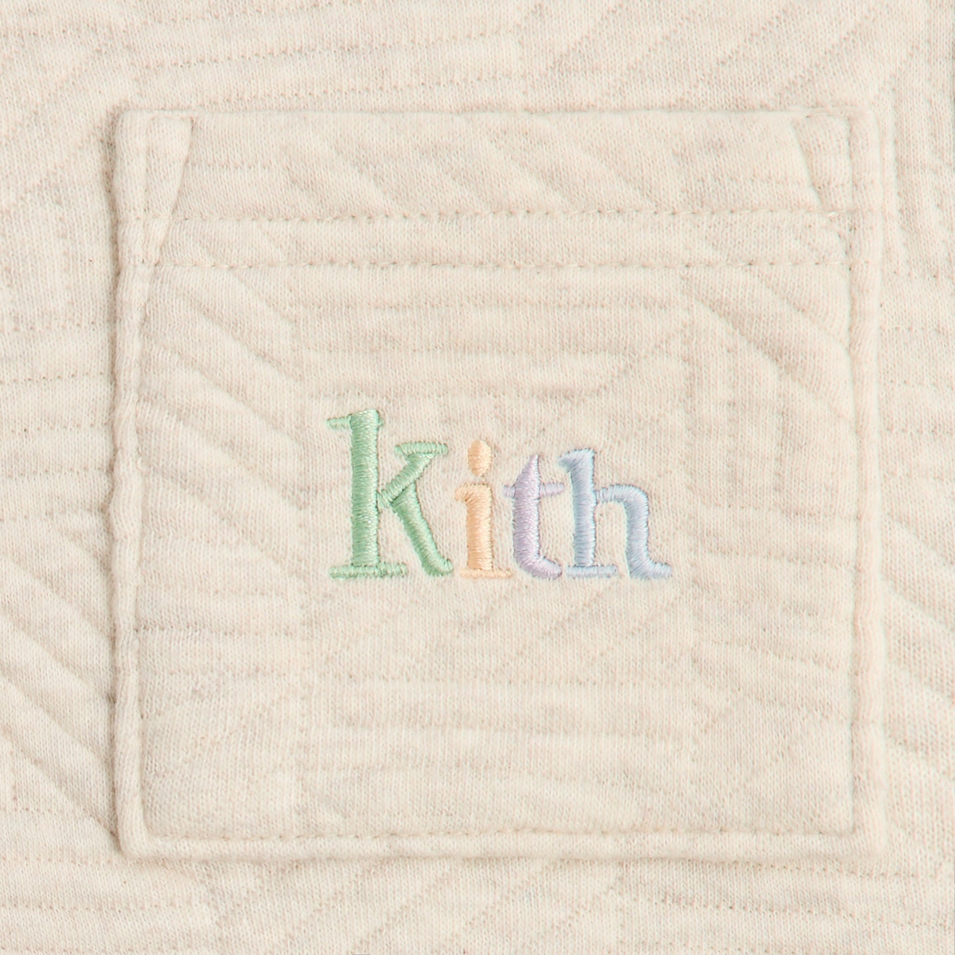 Kith Kids Quilted Nelson Henley - Sandy Heather