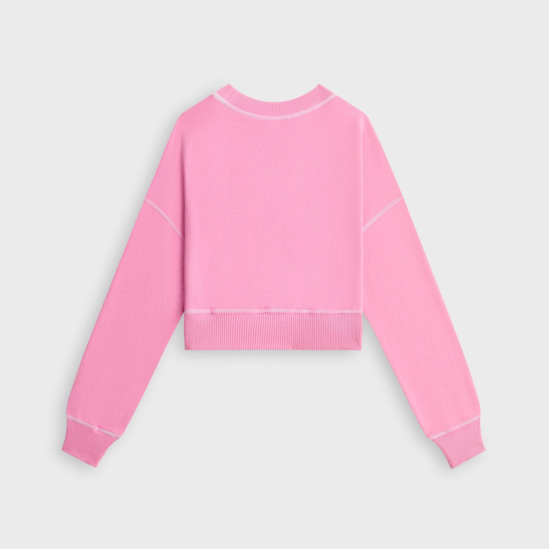 Kith Kids Cropped Contrast Stitch Nelson Crewneck - Caladium