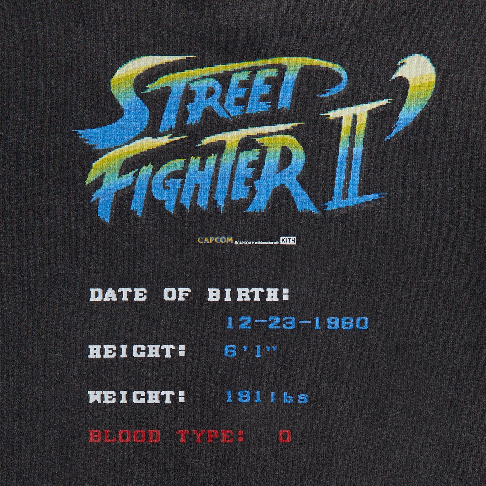 Capcom | Kith Kids Guile Champion Vintage Tee - Black - PH