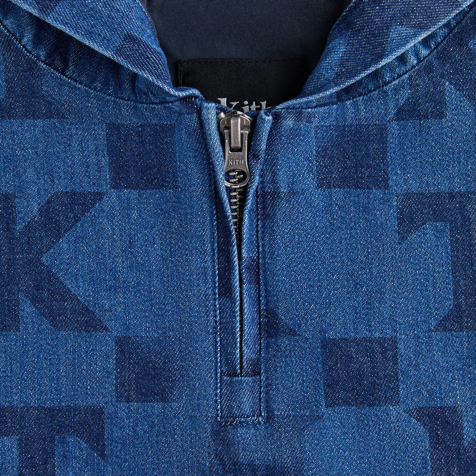 Kith Kids Monogram Denim Harrison Pullover - Stoerm Mid Wash