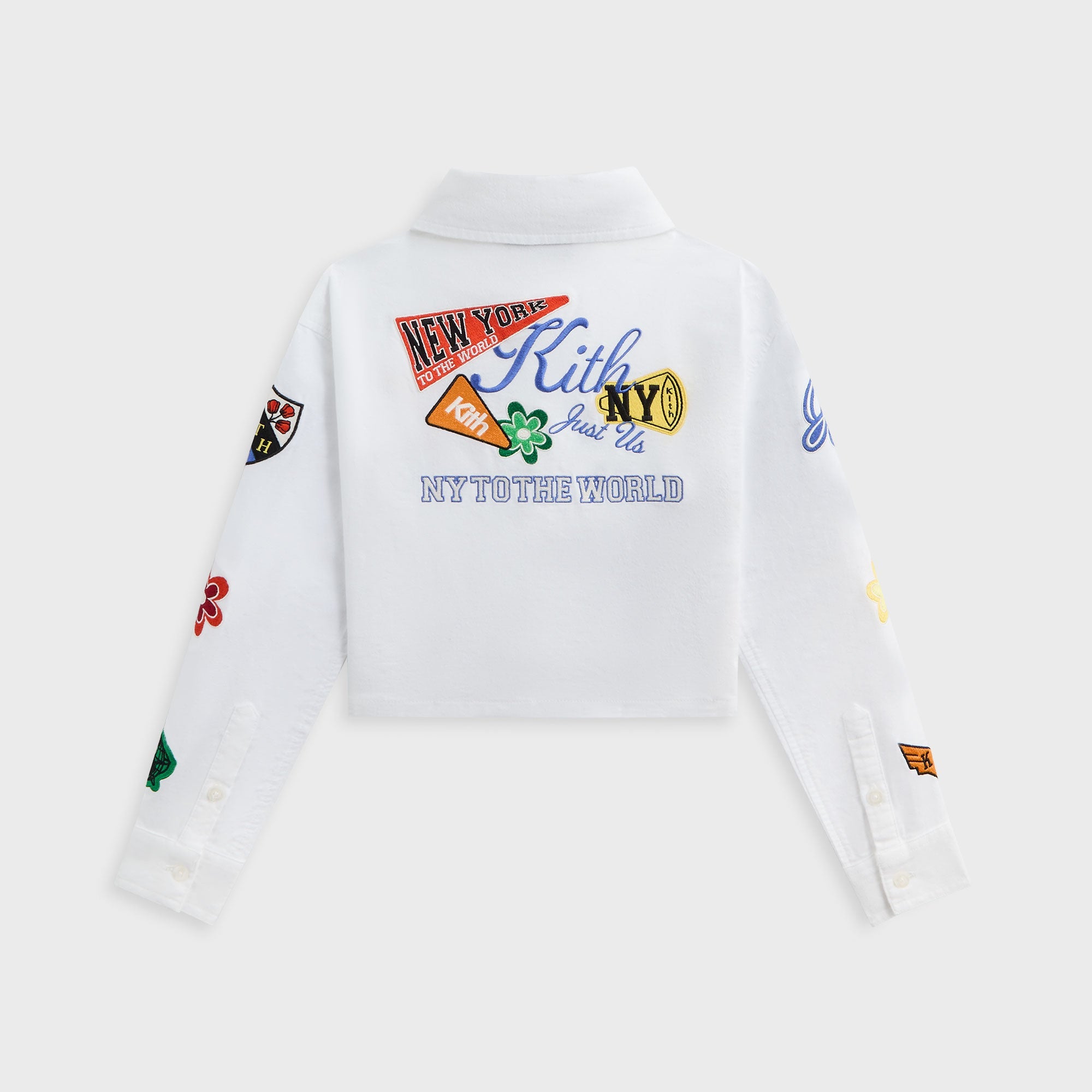 Kith Kids NY to the World Cropped Apollo Shirt - Silk – Kith Europe