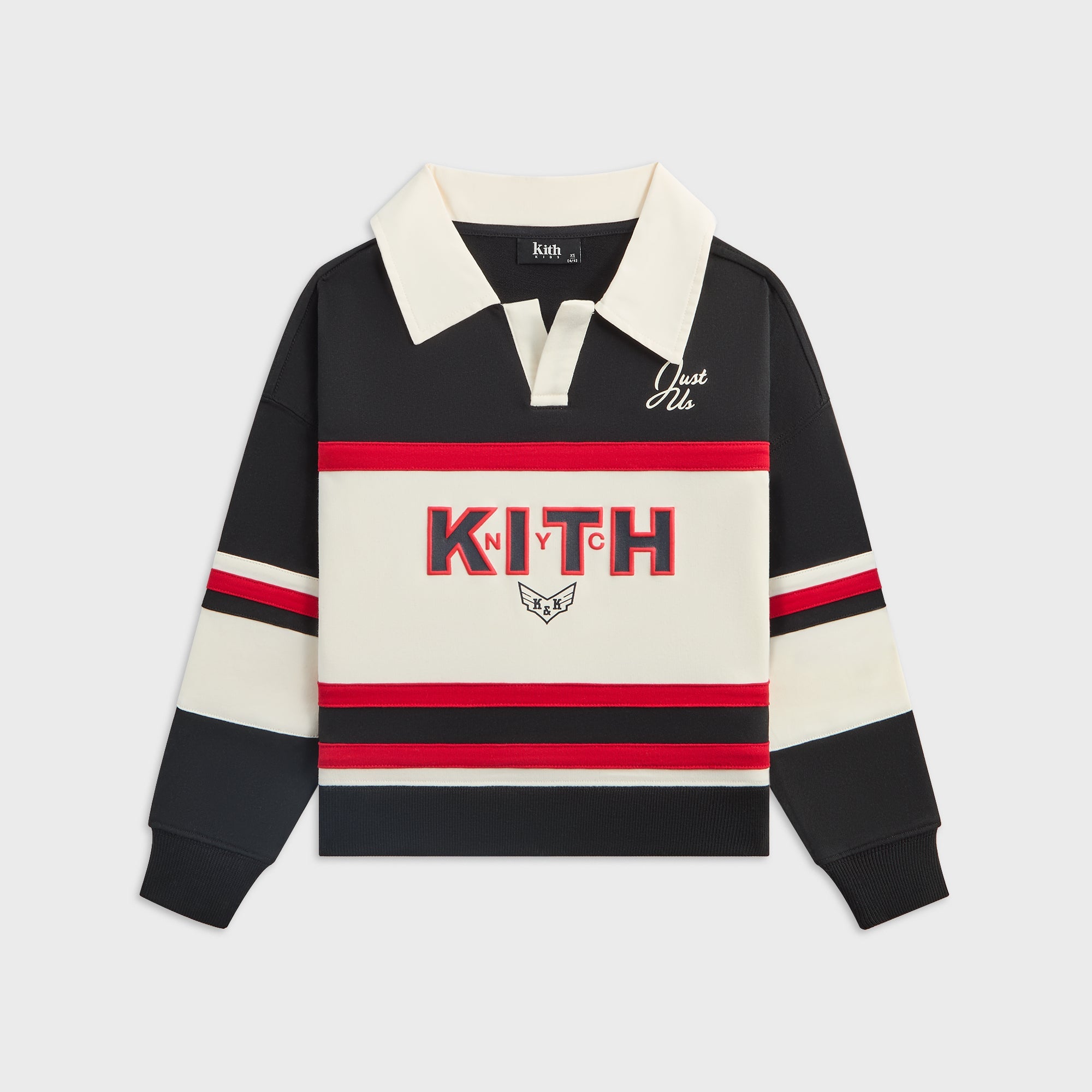 Kith Kids Color-Blocked Collared Nelson Rugby - Black – Kith Europe
