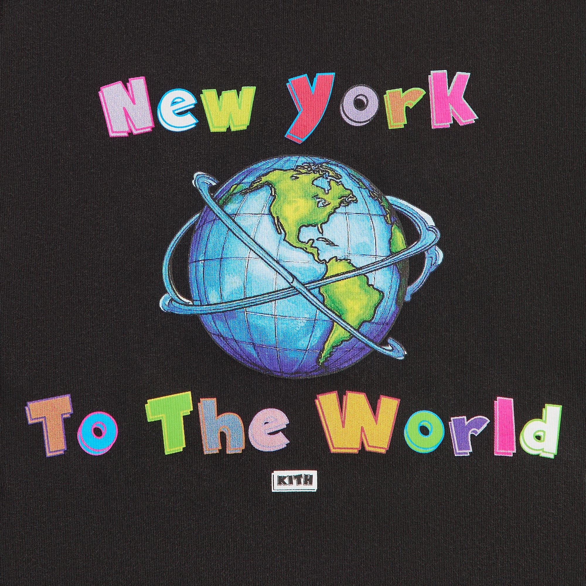 Kith Kids New York to the World Vintage Tee - Black – Kith Europe