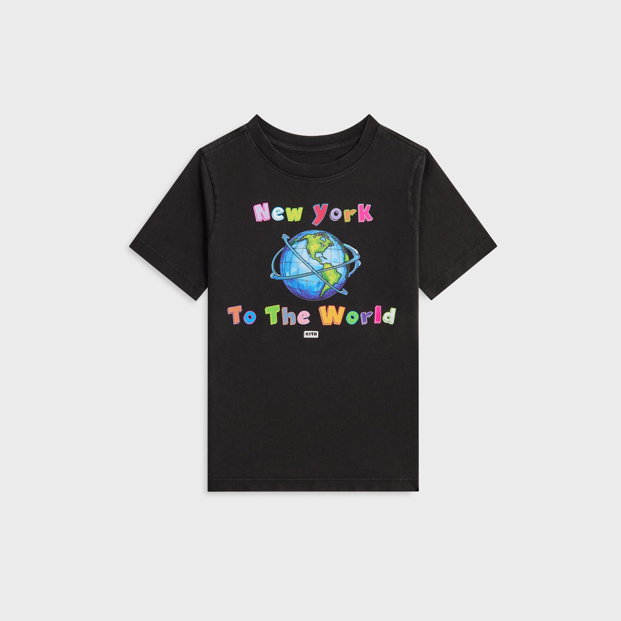 Kith Kids New York to the World Vintage Tee - Black – Kith Europe