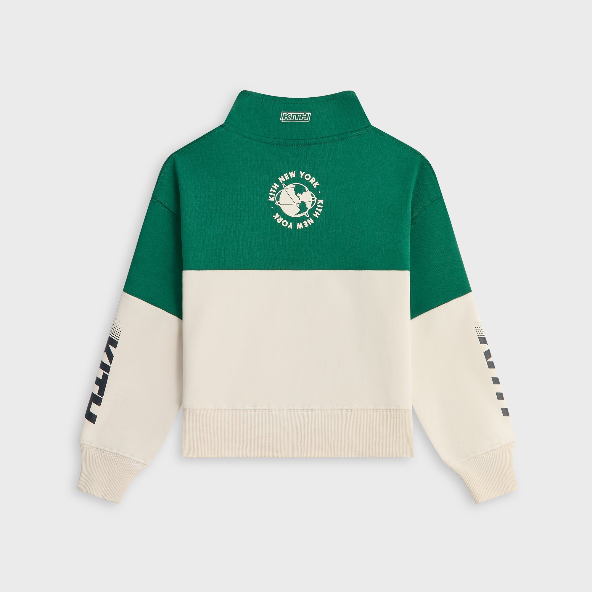 Kith Kids Logo Blocked Hunter Quarter Zip - Newt – Kith Europe