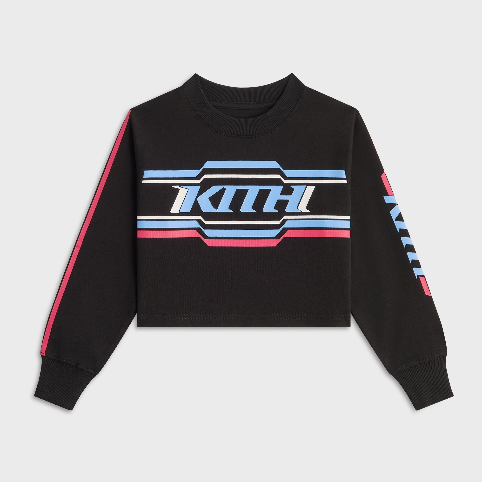 Kith Kids Retro Moto Cropped Jasper Tee - Black – Kith Europe