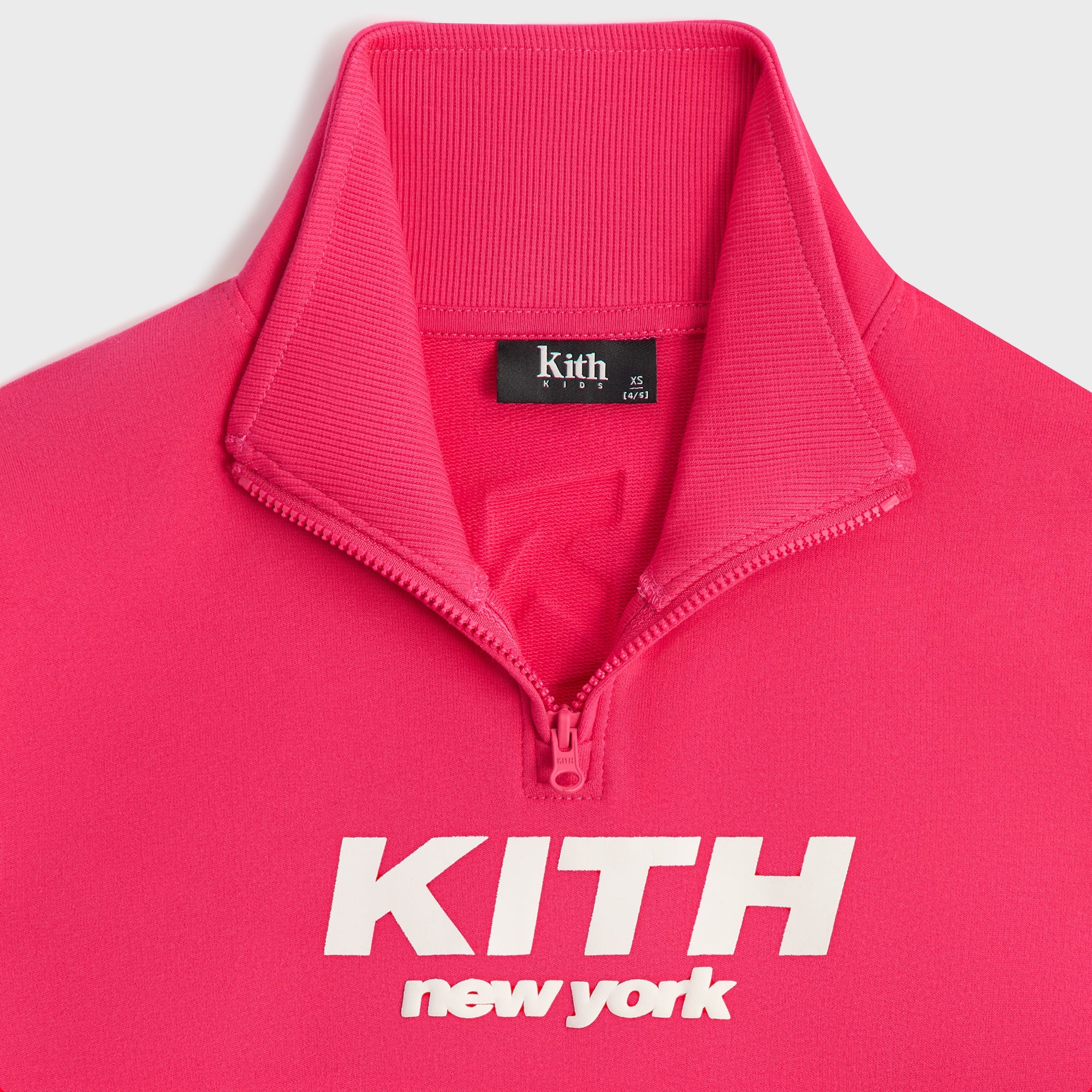 Kith Kids Cropped Fallon Quarter Zip - Dahlia – Kith Europe