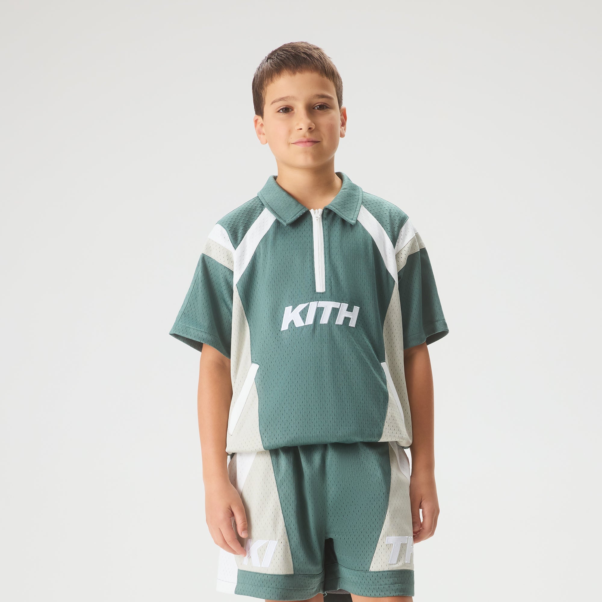 Kith Kids Linden Quarter Zip Mesh Polo - Wilde – Kith Europe