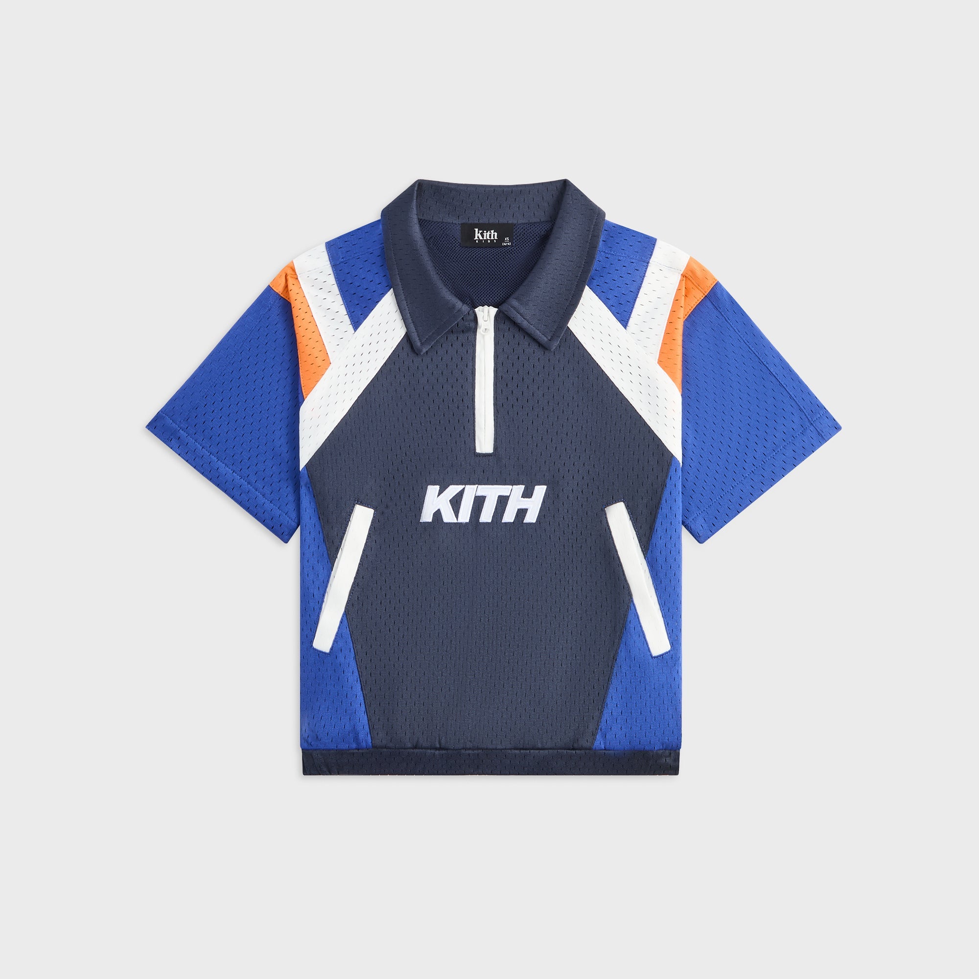 Kith Kids Linden Quarter Zip Mesh Polo - Nocturnal – Kith Europe