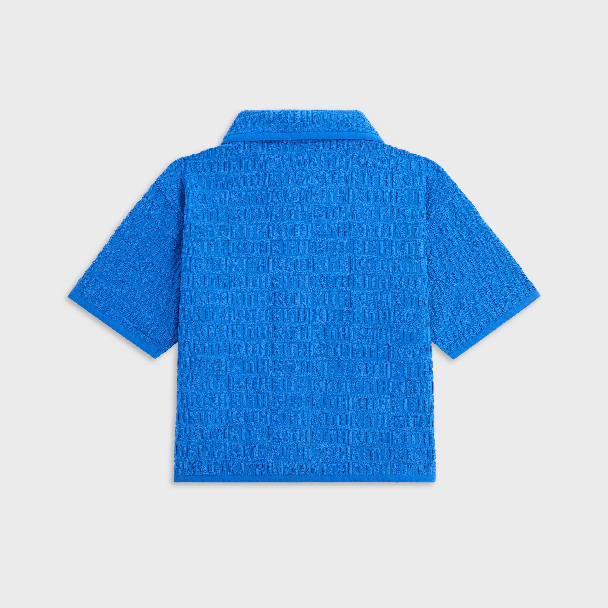 Kith Kids Textured Monogram Zip Front Camp Shirt - Greek – Kith Europe