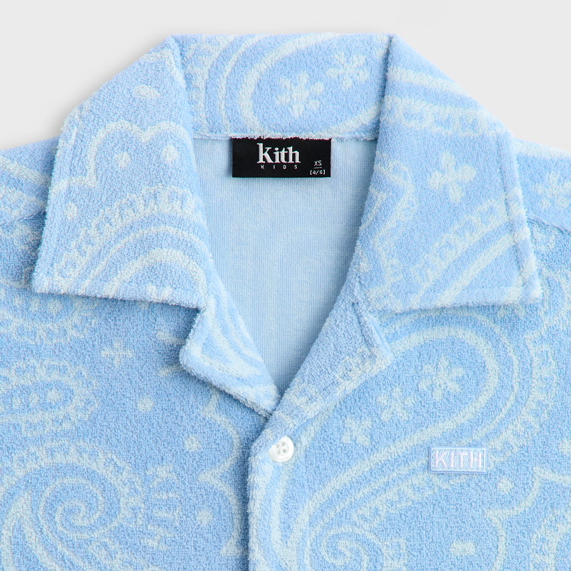 Kith Kids Paisley Jacquard Camp Shirt - Serene – Kith Europe