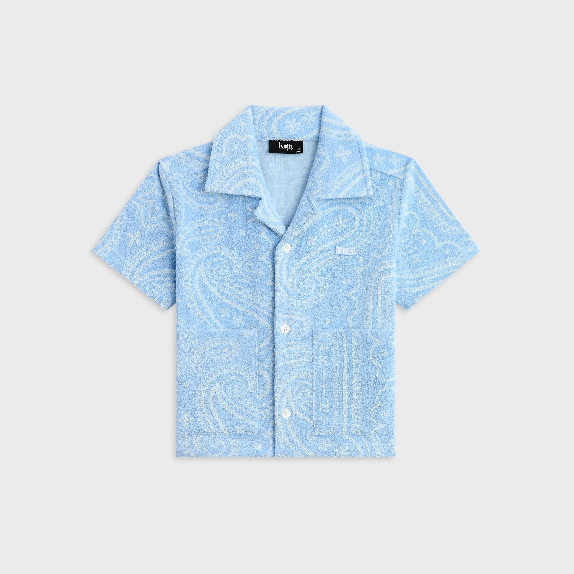 Kith Kids Paisley Jacquard Camp Shirt - Serene – Kith Europe