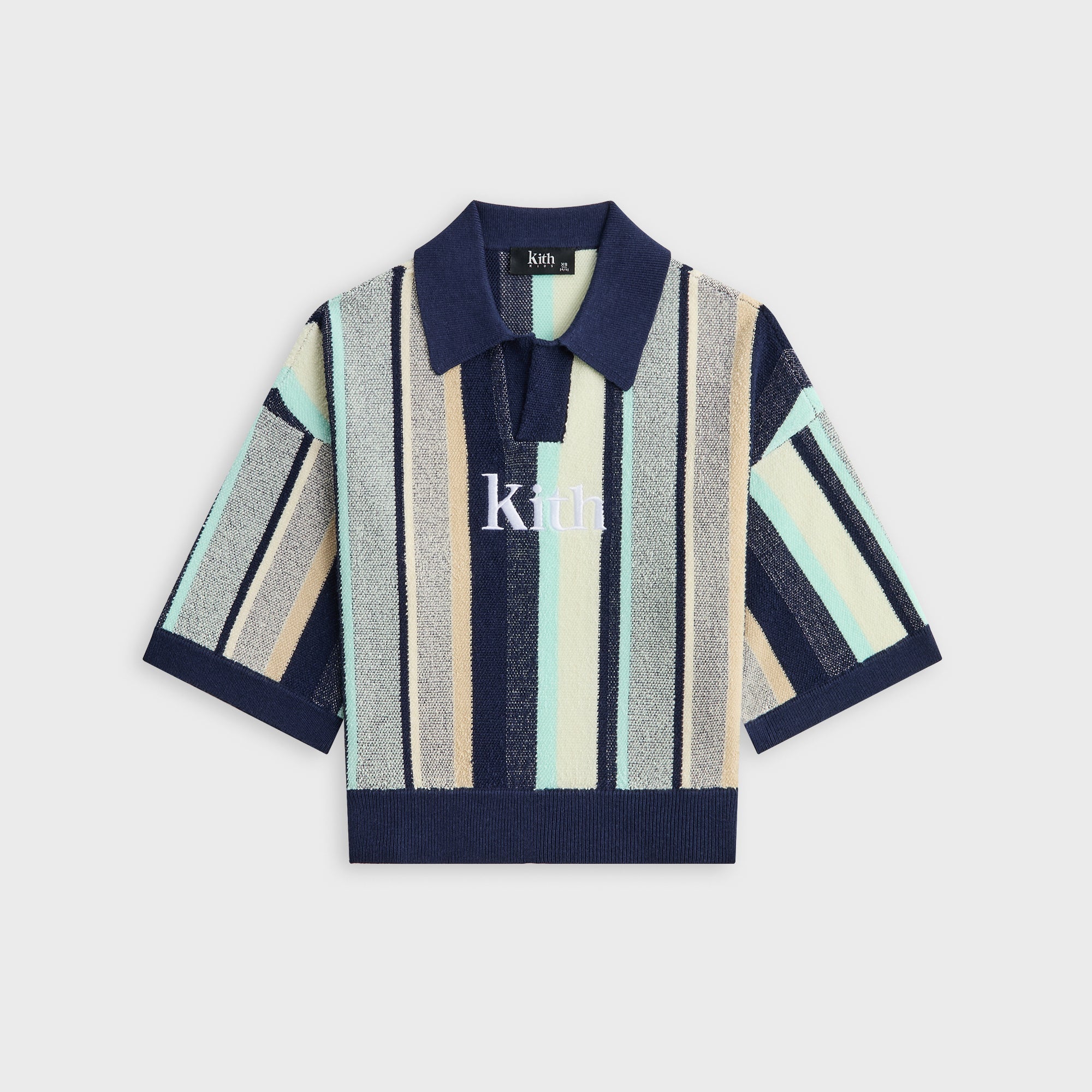 Kith Kids Striped Nelson Short Sleeve - Mykonos – Kith Europe