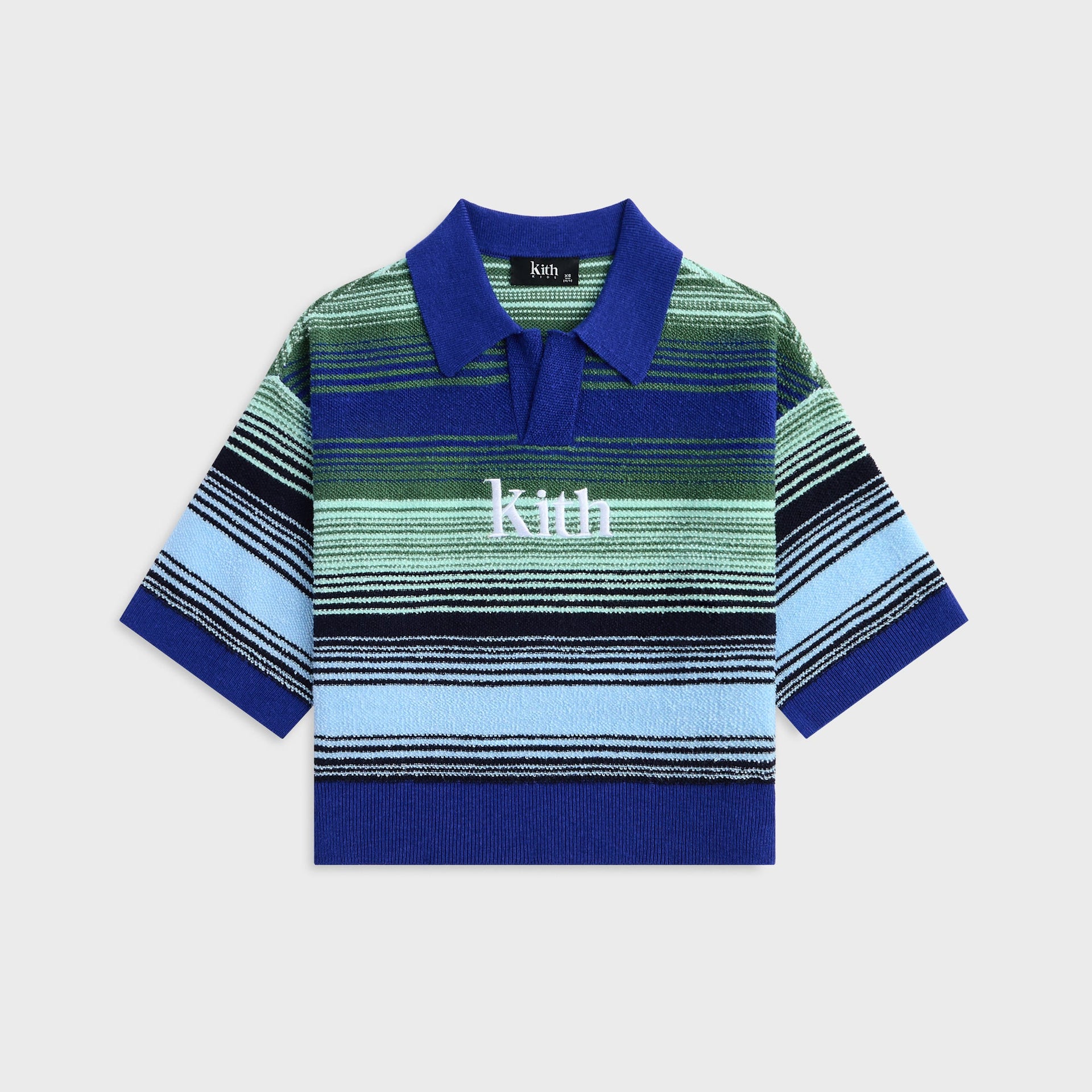 Kith Kids Striped Nelson Tee - Celeste