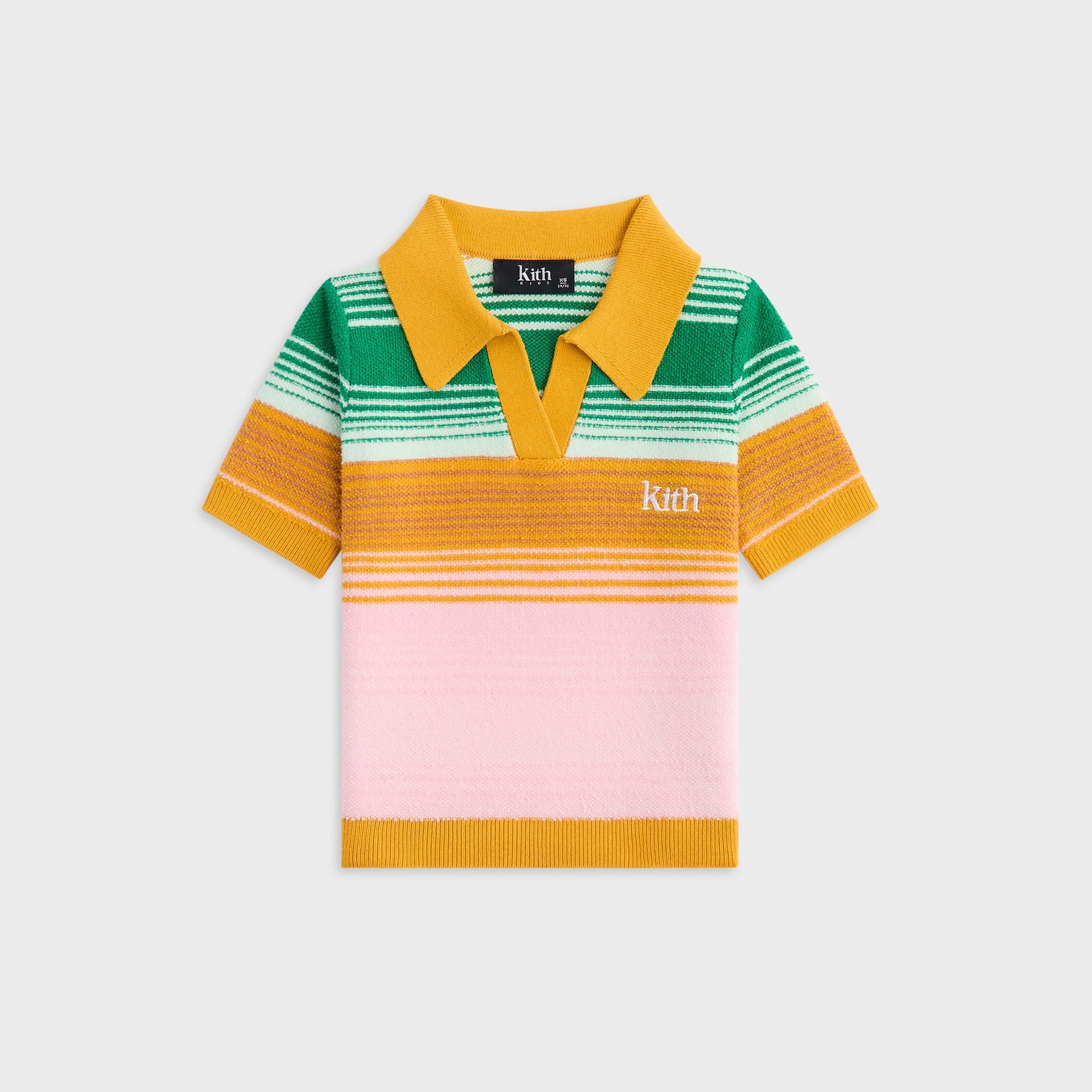 Kith Kids Striped Cropped Polo - Midsummer