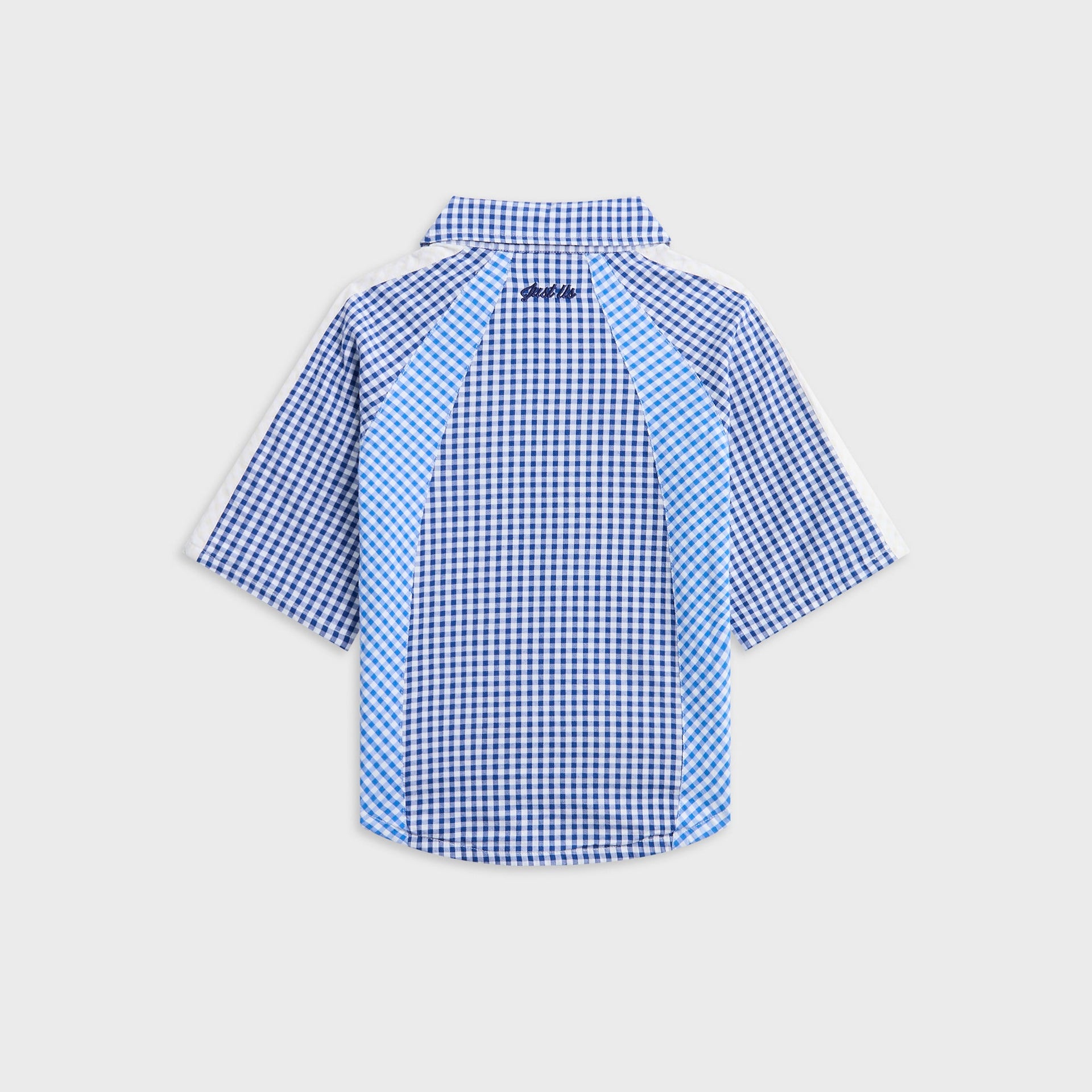 Kith Kids Color-Blocked Gingham Apollo Shirt - Layer