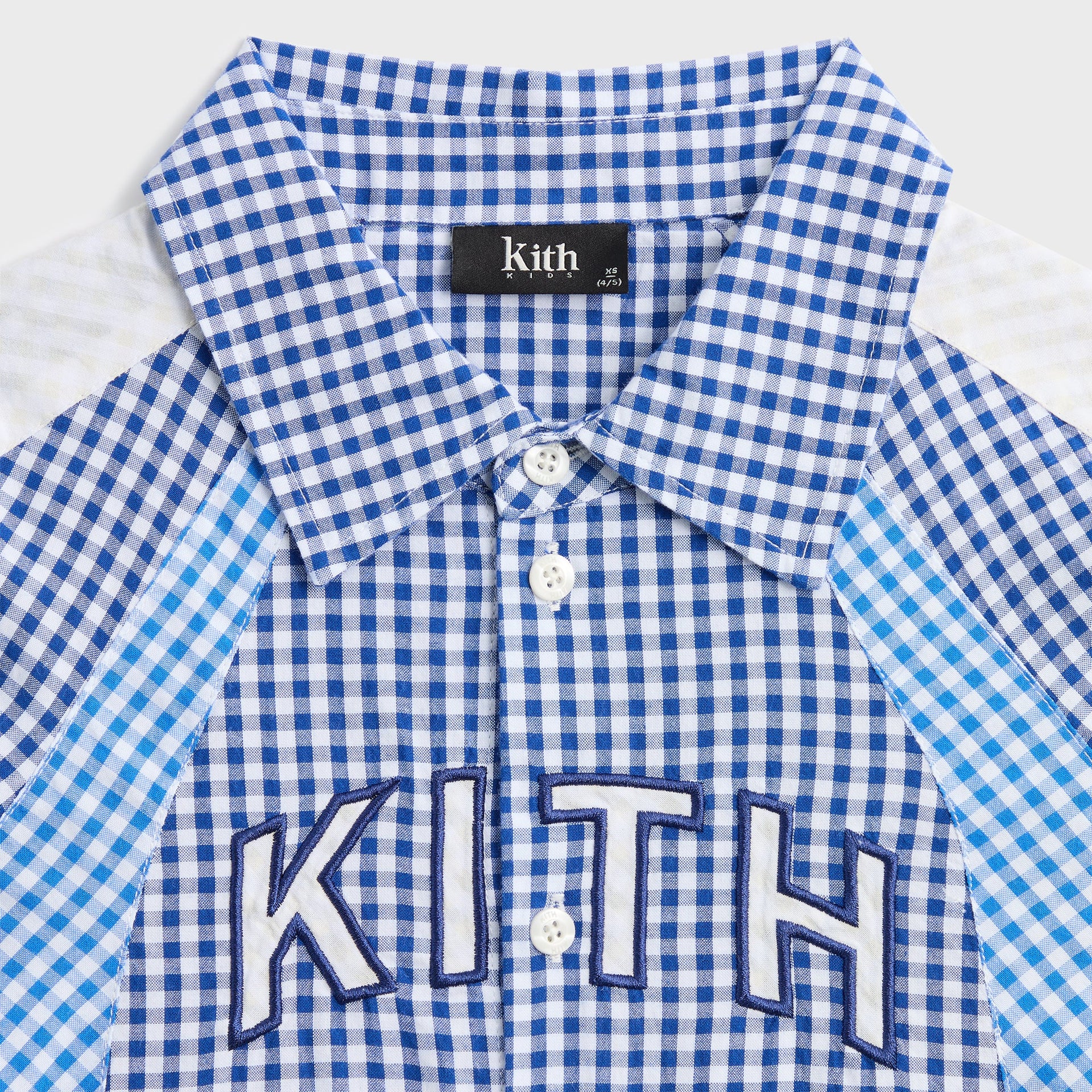 Kith Kids Color-Blocked Gingham Apollo Shirt - Layer