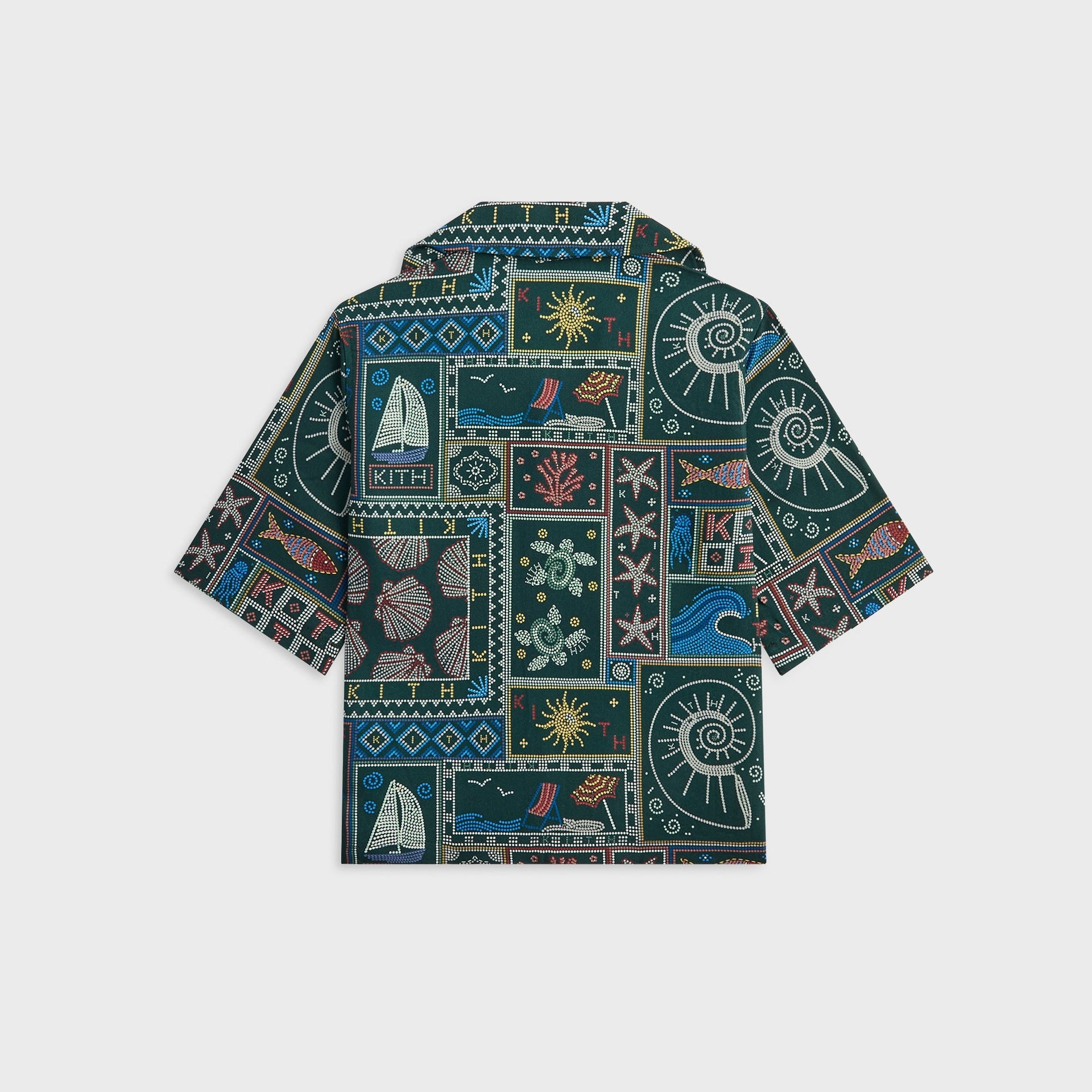 Kith Kids Beach Tile Thompson Camp Shirt - Stadium - PH