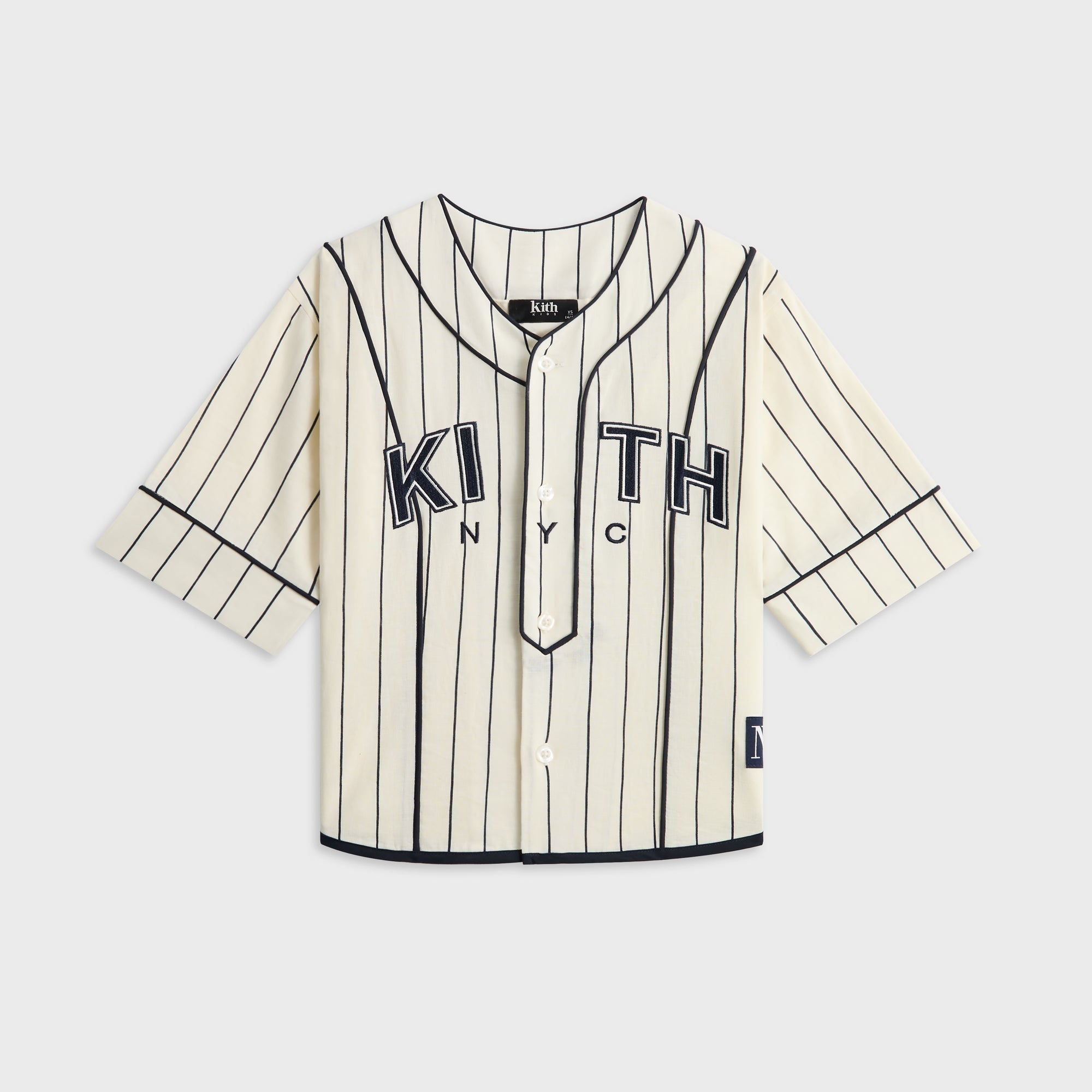 kith kids × MLB Kith Kids Pinstripe Baseball Shirt - Silk – Kith Europe