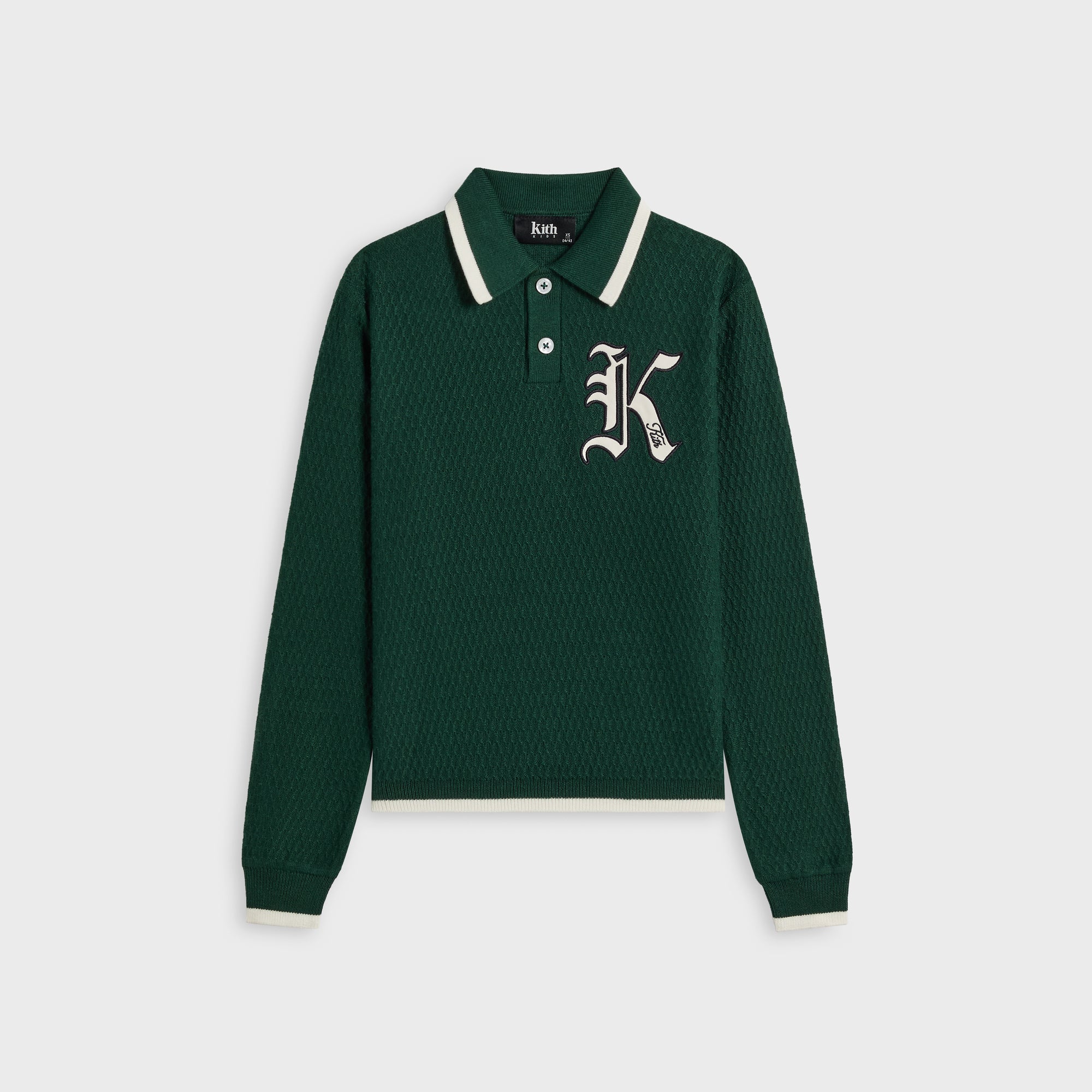 Kith Kids Tilden Long Sleeve Polo - Stadium – Kith Europe