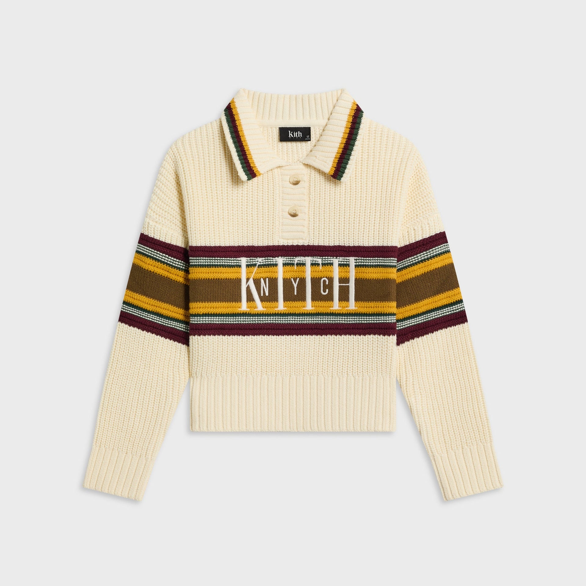 Kith Kids Chunky Knit Rugby Shirt - Sandrift - PH