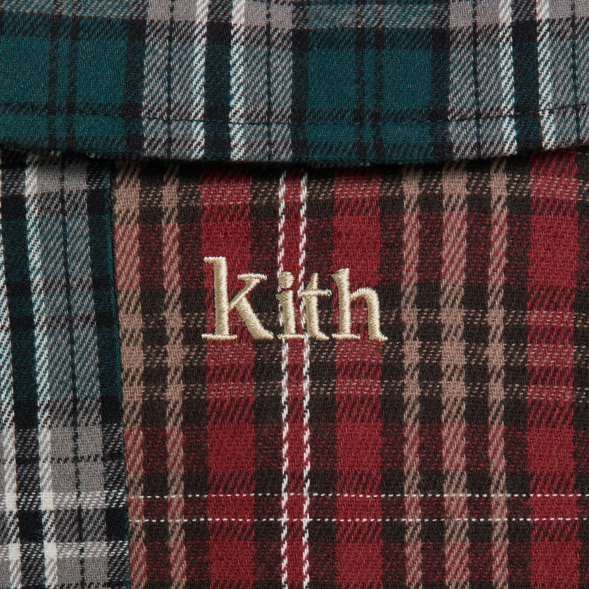 Kith Kids Patchwork Plaid Apollo Shirt - Chest