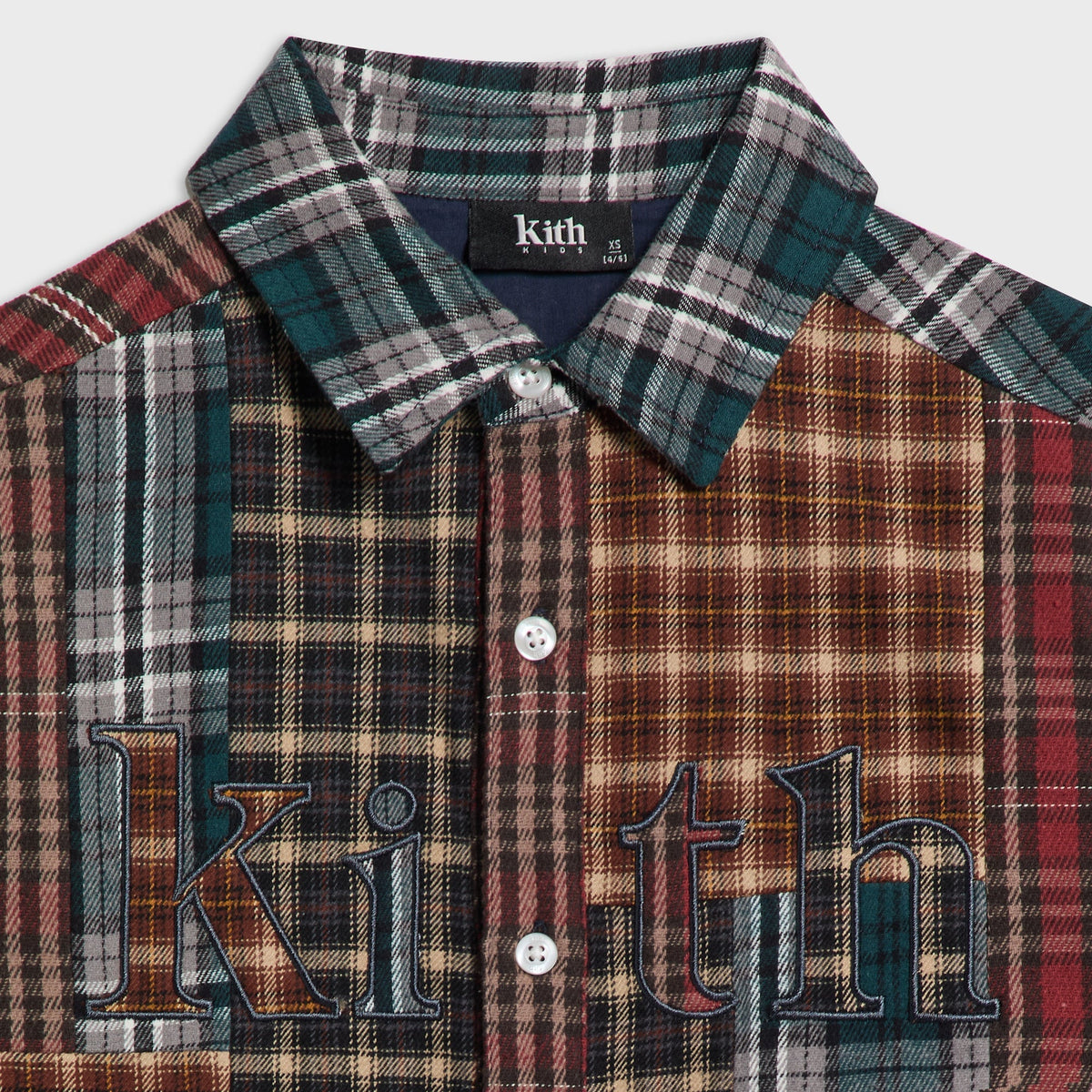 Kith Kids Patchwork Plaid Apollo Shirt - Chest - PH