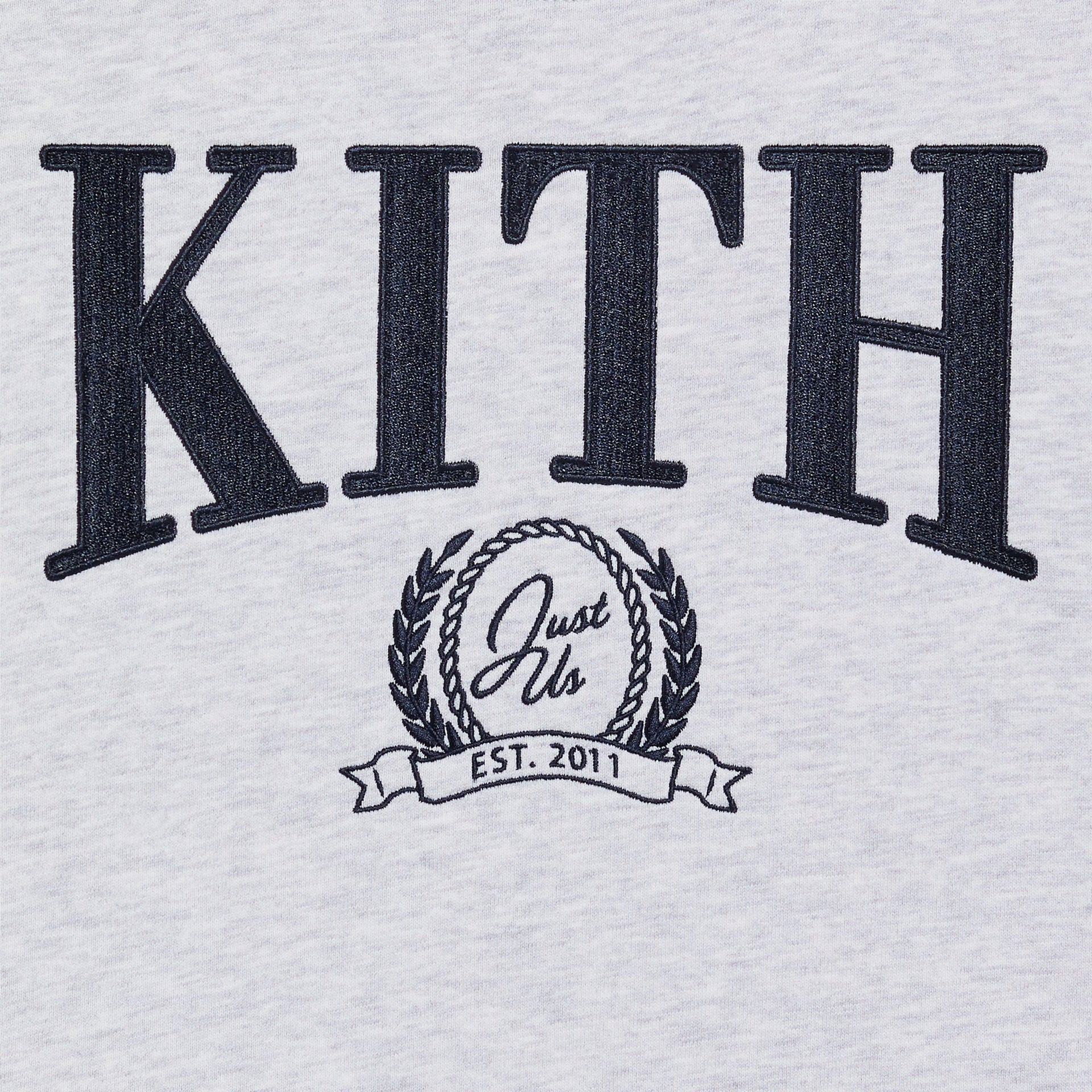 Kith Kids Collegiate Nelson Crewneck - Light Heather Grey