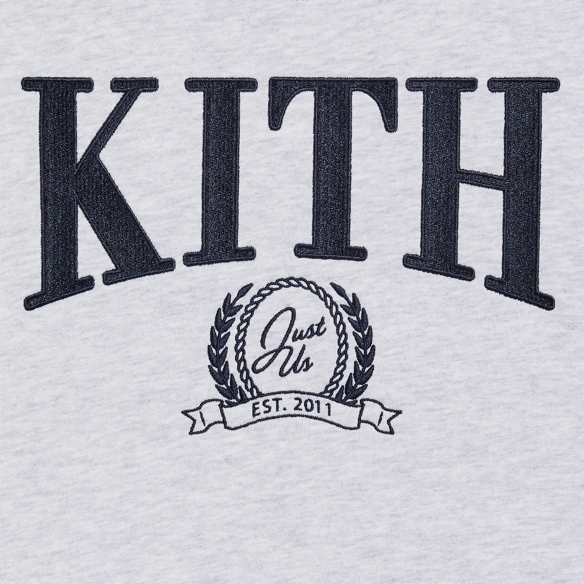 Kith Kids Collegiate Nelson Crewneck - Light Heather Grey - PH