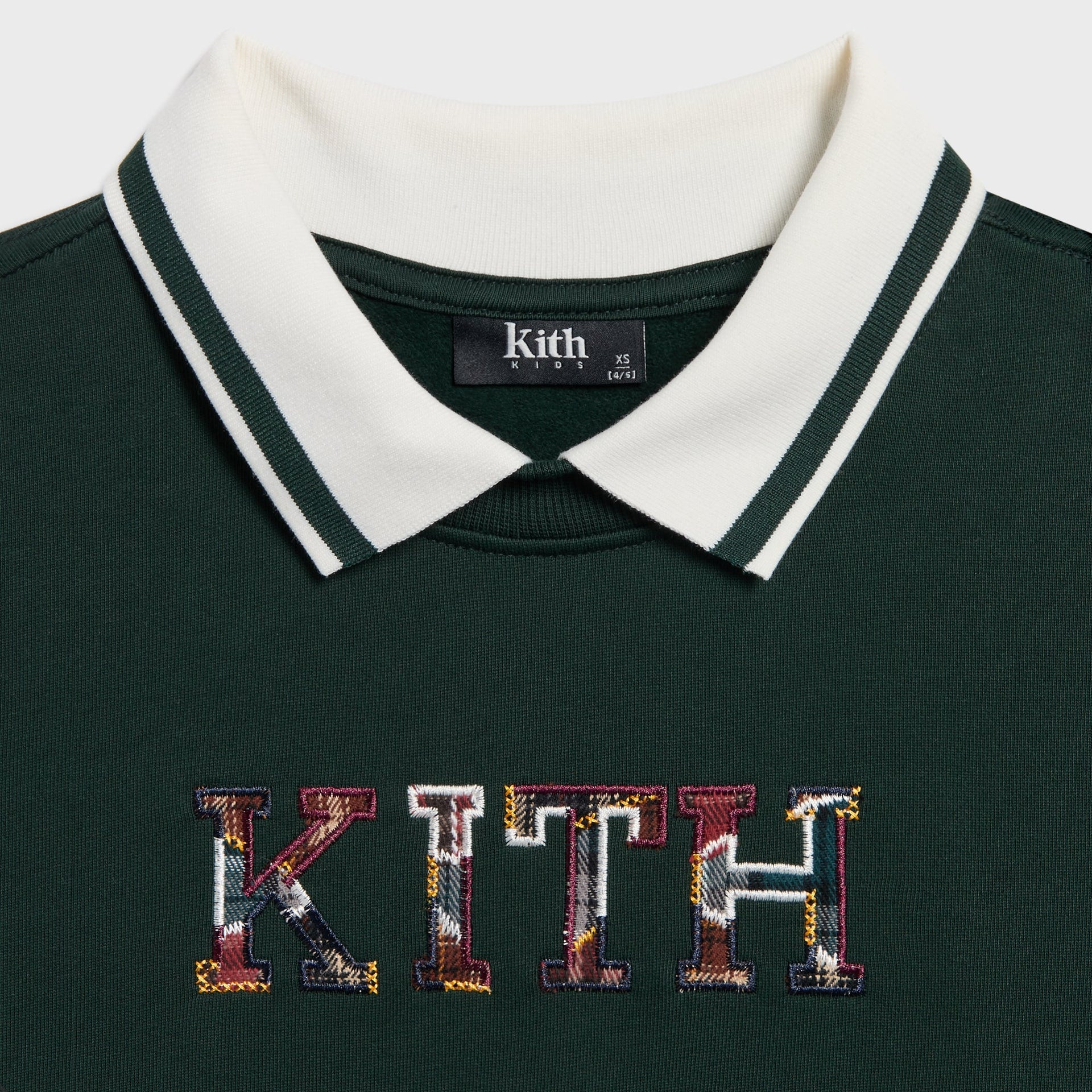 Kith Kids Varsity Letter Collared Nelson Sweatshirt - Stadium