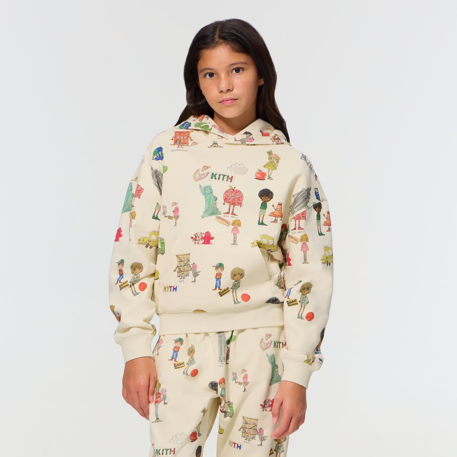 Kith Kids for Matthew Langille Nelson Hoodie - Sandrift - PH
