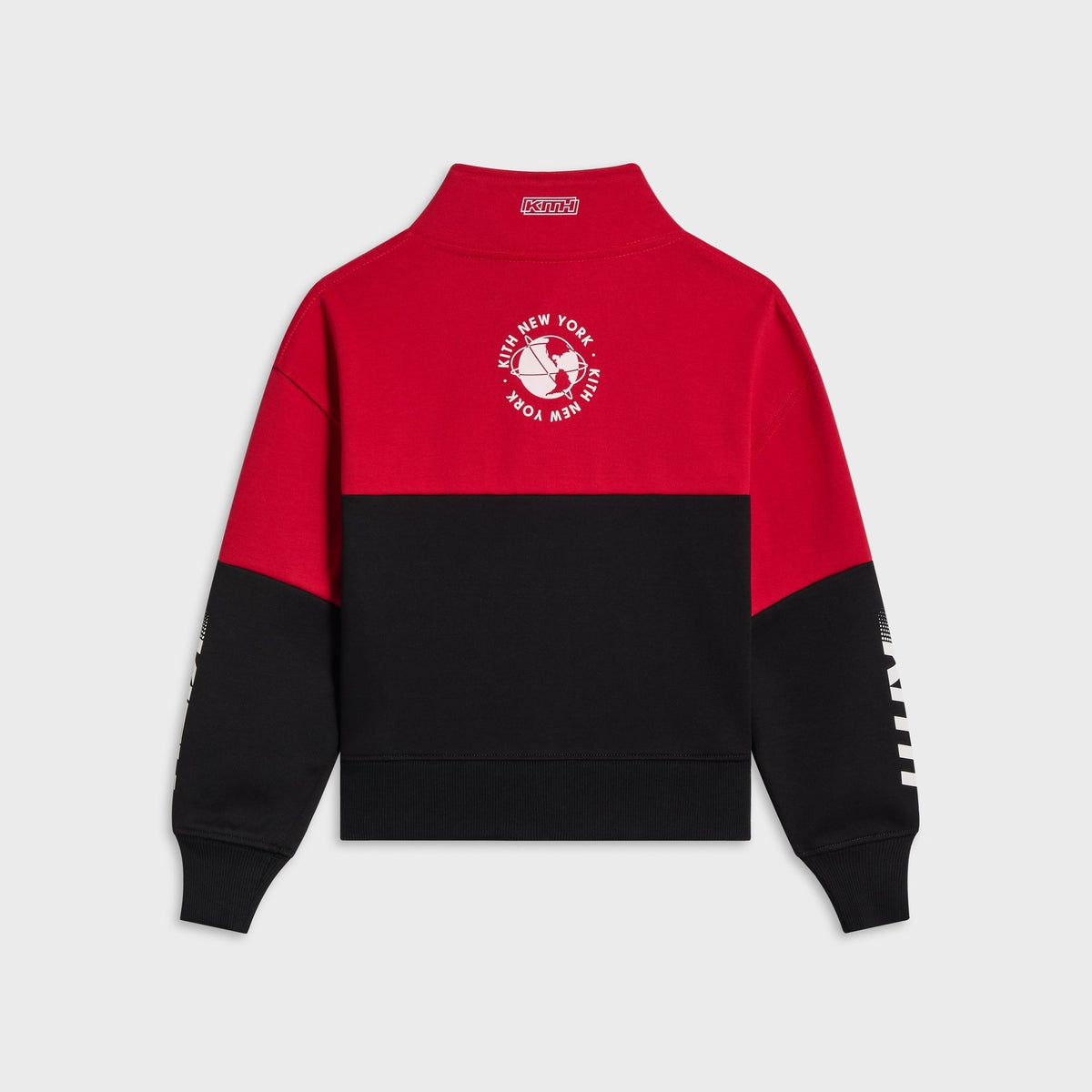 Kith Kids Logo Blocked Hunter Quarter Zip - Black - PH