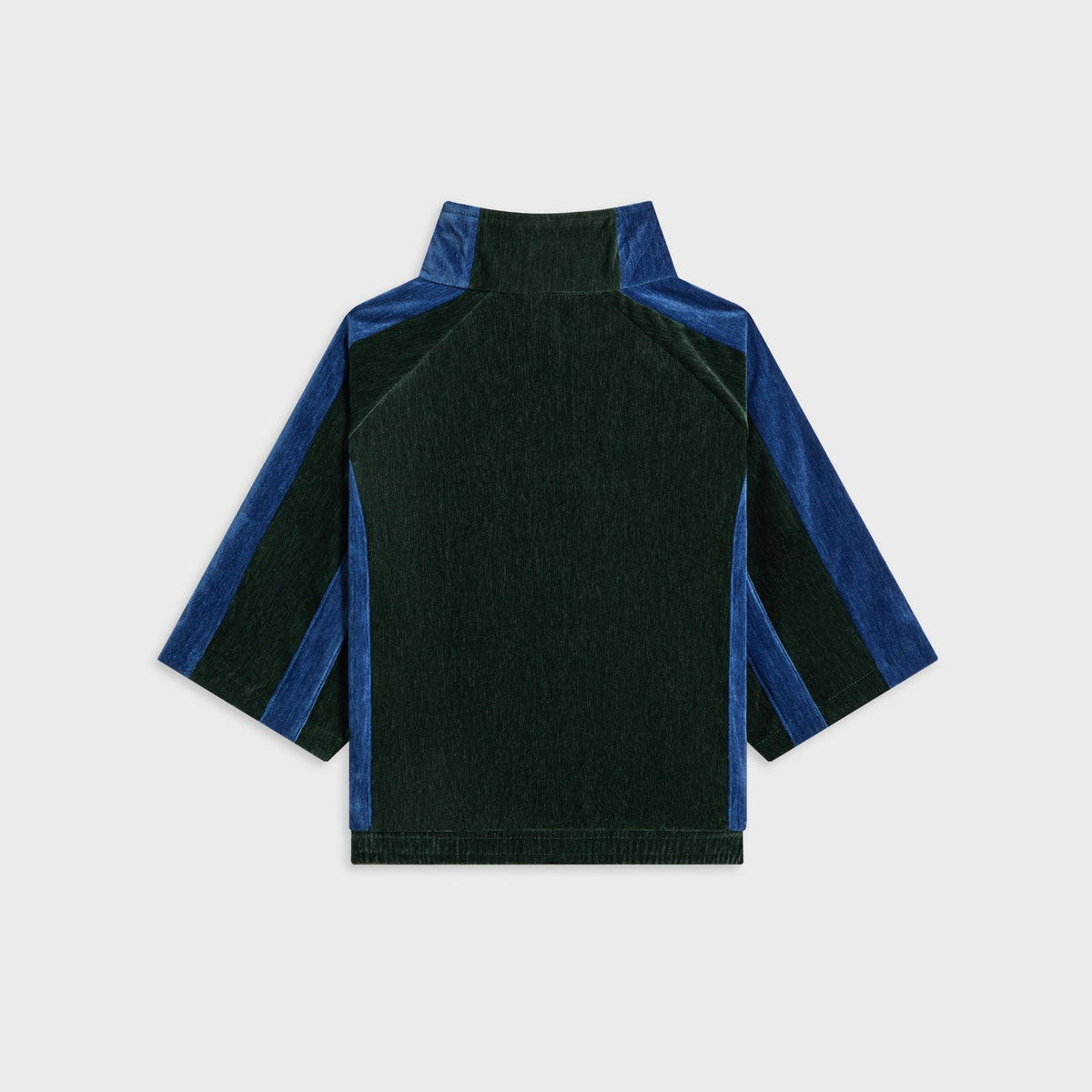 Kith Kids Velour Paneled Linden Quarter Zip - Stadium