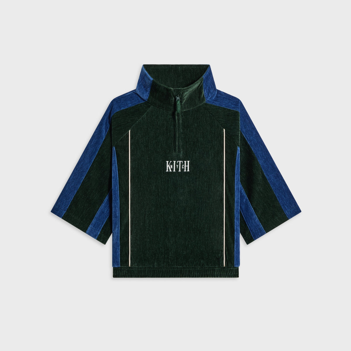 Kith Kids Velour Paneled Linden Quarter Zip - Stadium - PH