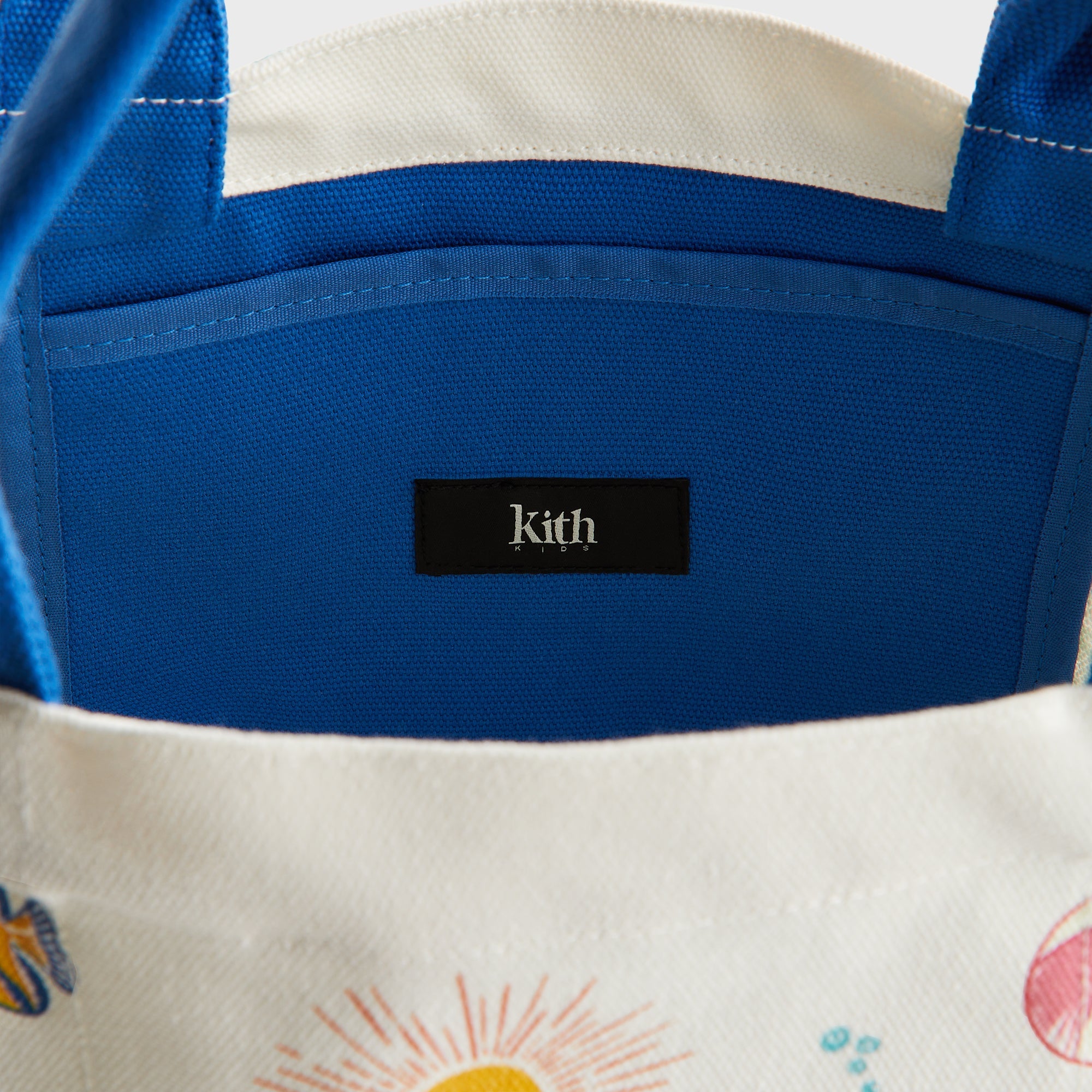 Kith Kids Canvas All-Over Printed Tote - Cobalt – Kith Europe