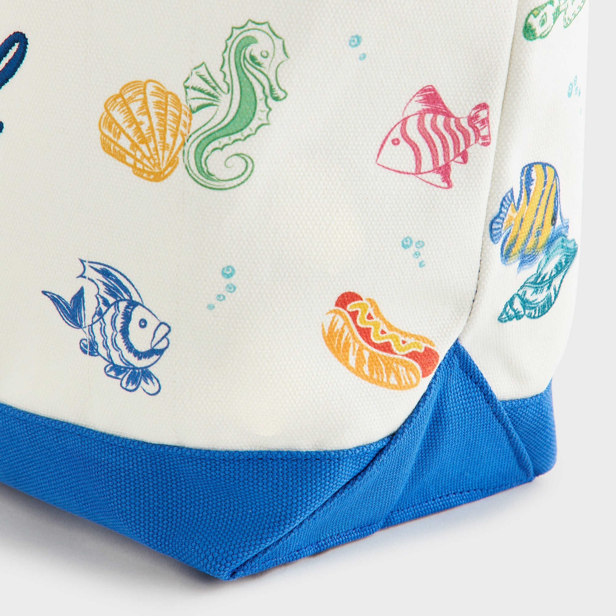 Kith Kids Canvas All-Over Printed Tote - Cobalt – Kith Europe