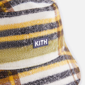 Kith Kids Plaid Bucket Hat - Sandrift