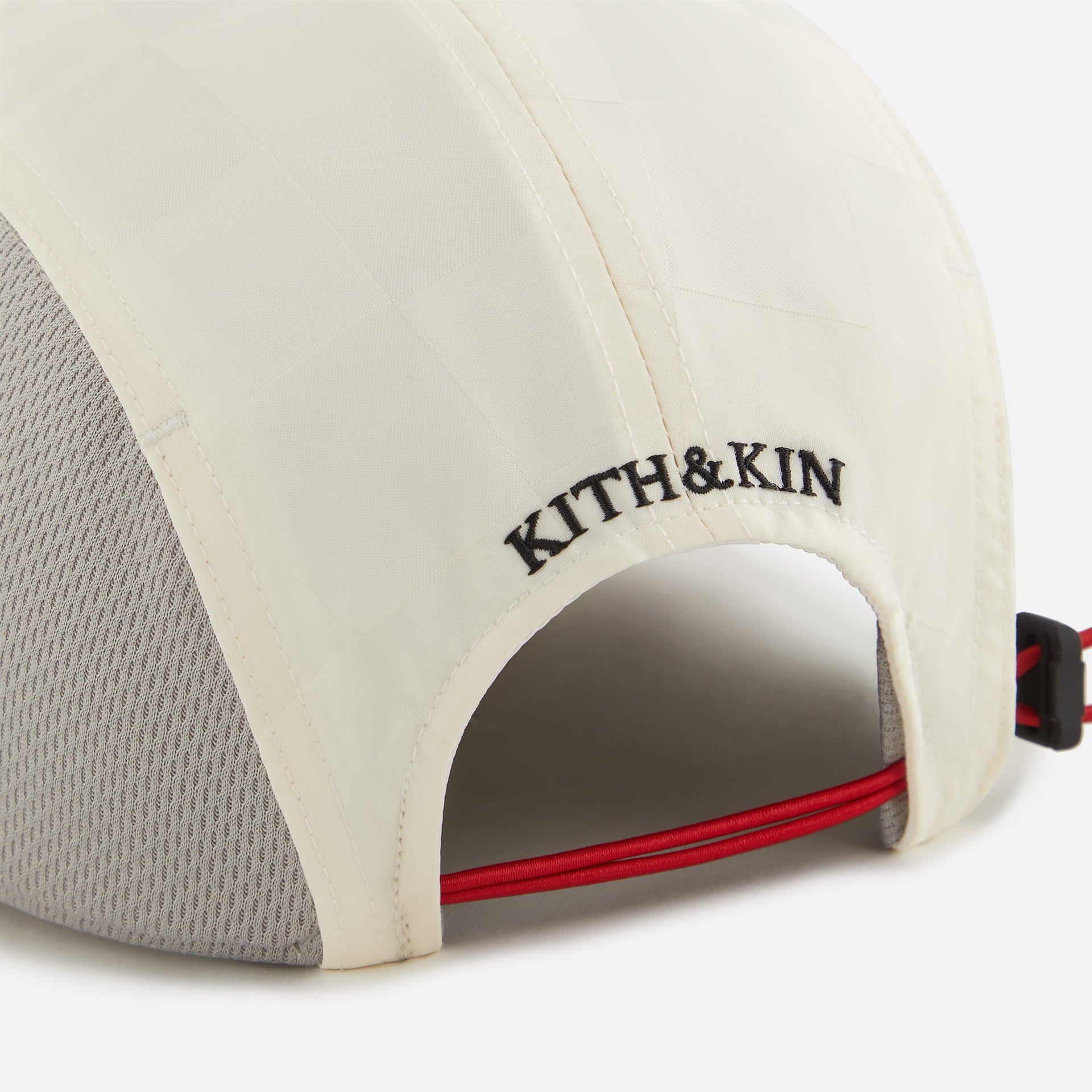 Kith Kids Checkered Satin Camper Cap - Sandrift