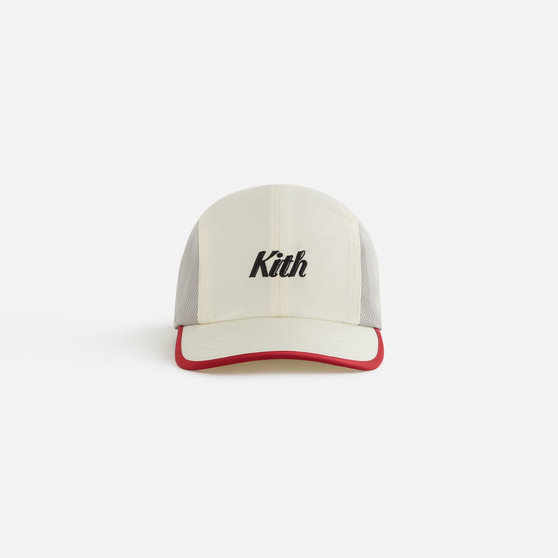 Kith Kids Checkered Satin Camper Cap - Sandrift