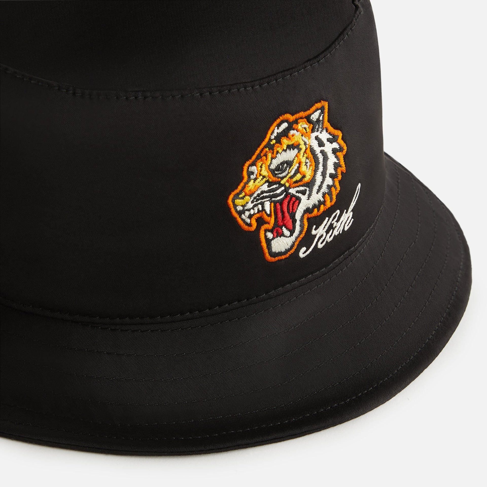 Kith Kids Satin Tiger Souvenier Bucket Hat - Black