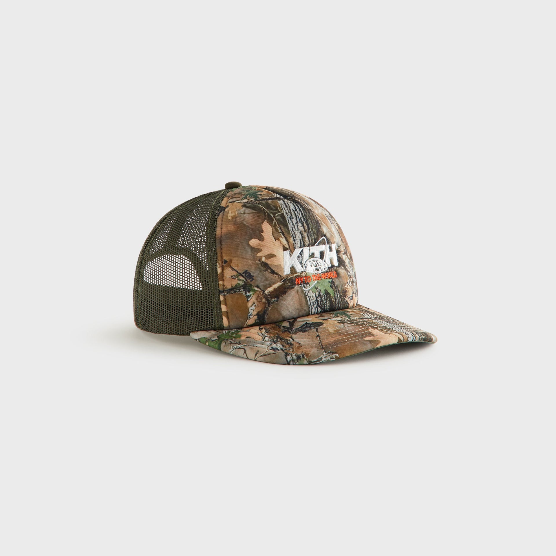 Kith Kids Camo Trucker Hat - Earth