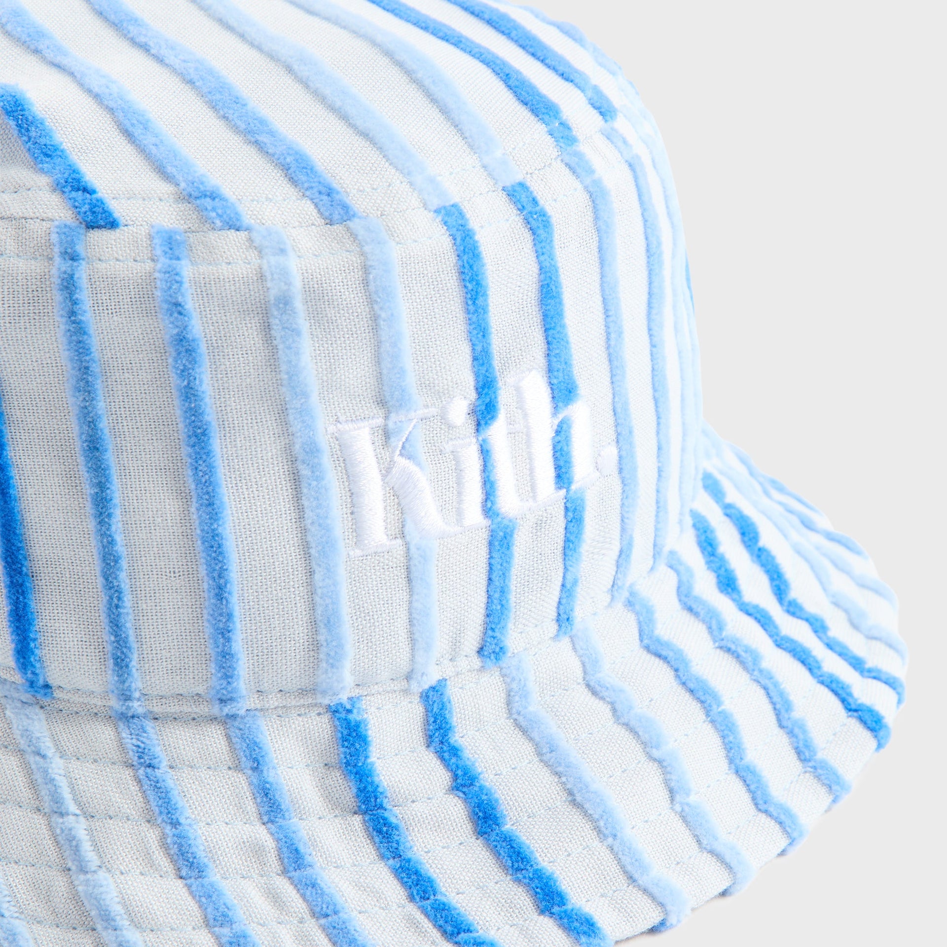 Kith Kids Chenille Stripe Dawson Bucket Hat - Cornflower