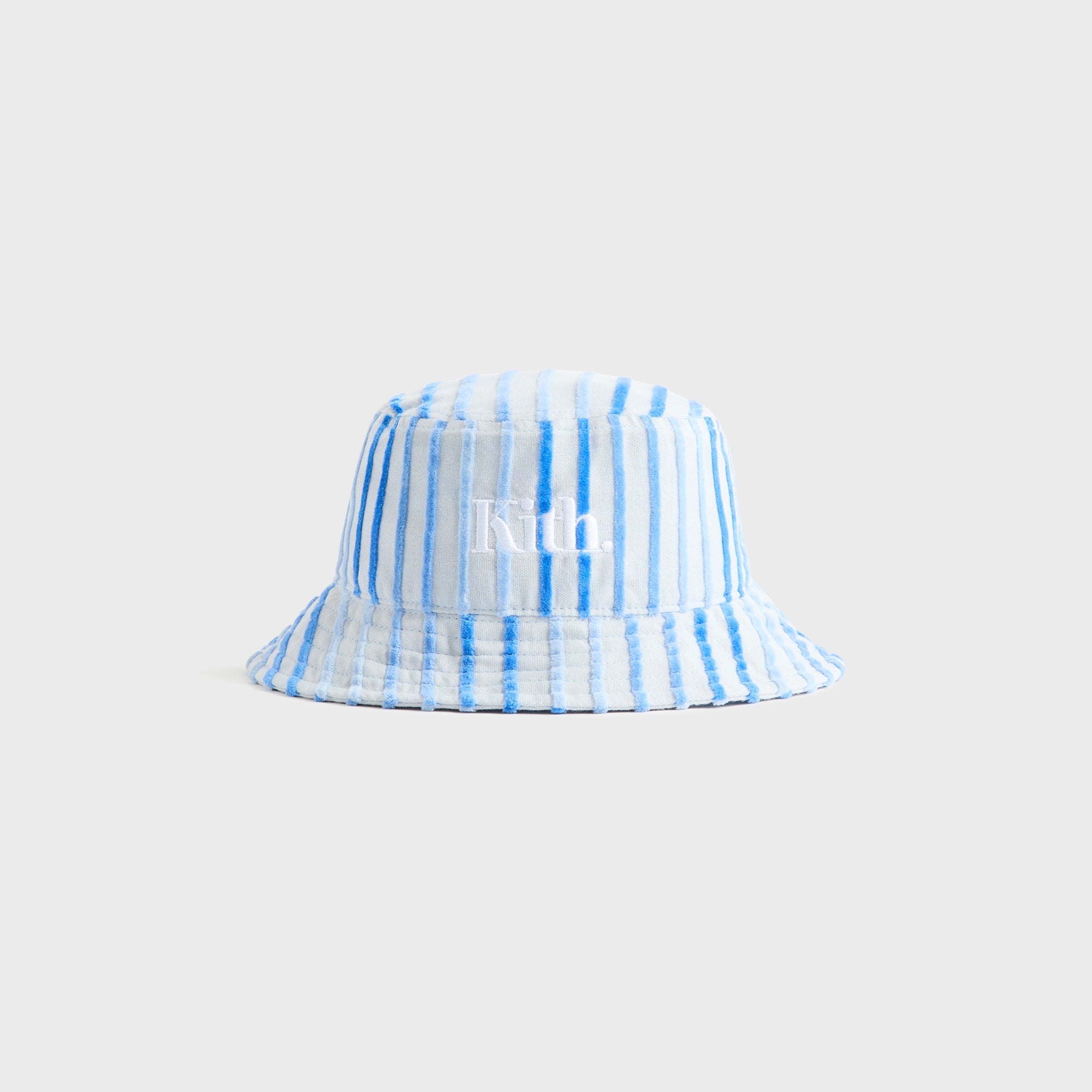 Kith Kids Chenille Stripe Dawson Bucket Hat - Cornflower – Kith Europe